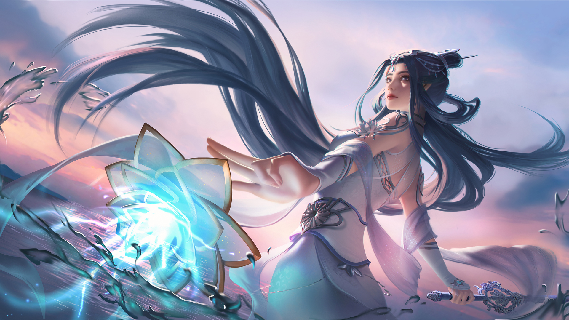 武动乾坤绫清竹精美动漫壁纸，免费电脑壁纸高清下载