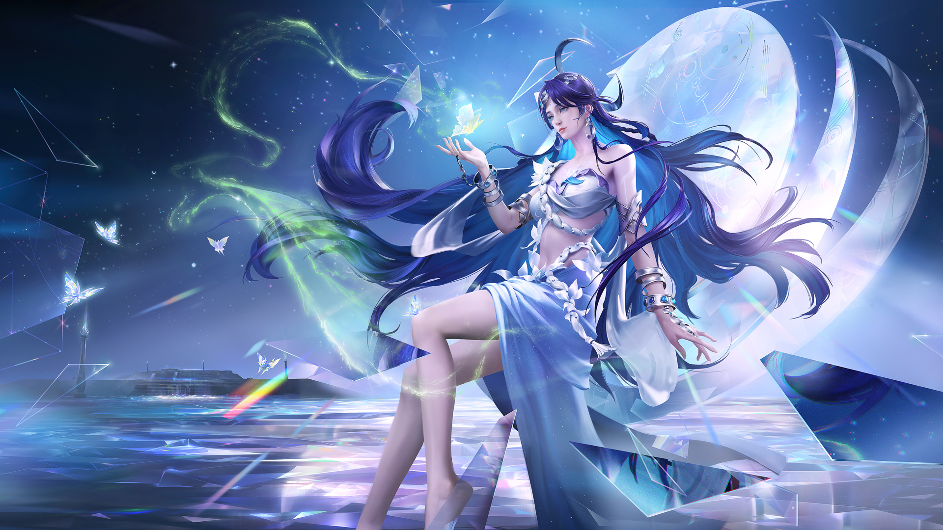 王者荣耀，海月“永夜之心”高清壁纸，免费电脑壁纸下载