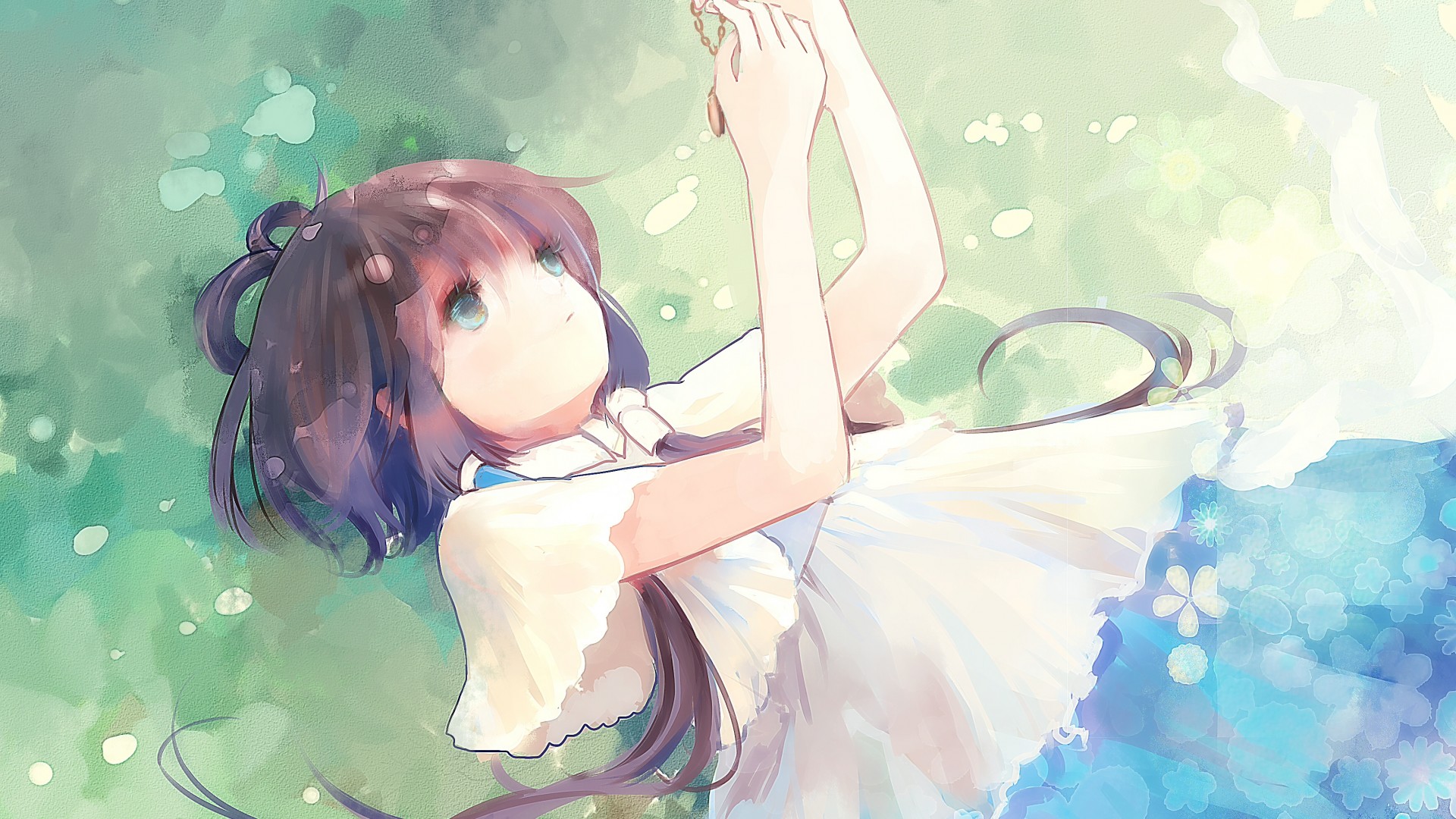 VOCALOID初音未来，唯美少女绘画，免费动漫壁纸下载