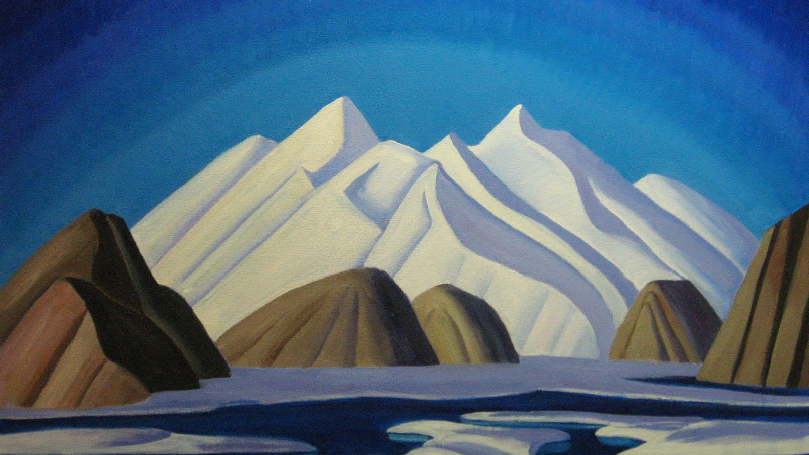 唯美抽象风景画桌面壁纸，免费下载高清电脑壁纸