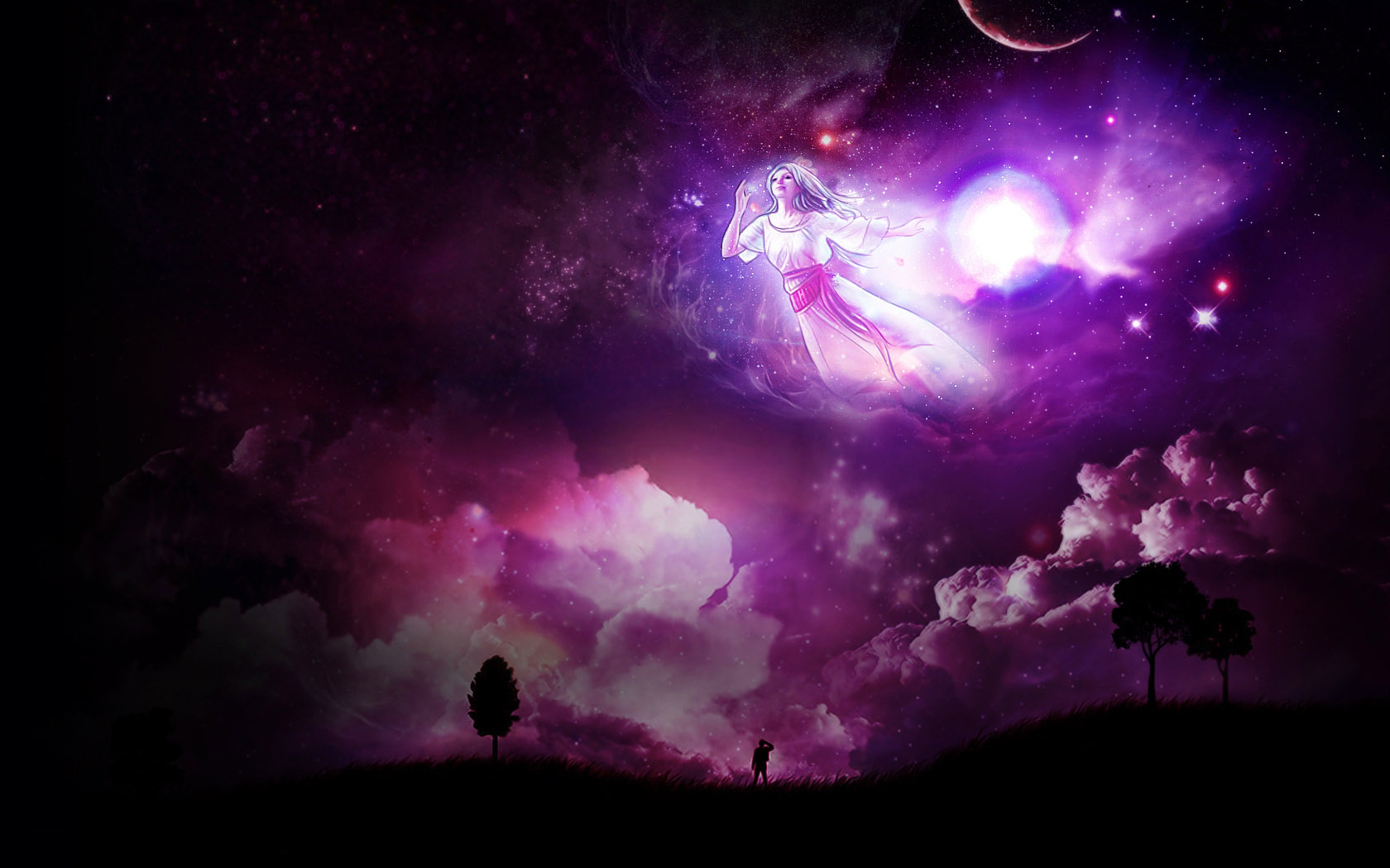 处女座梦幻桌面背景，唯美免费电脑壁纸下载