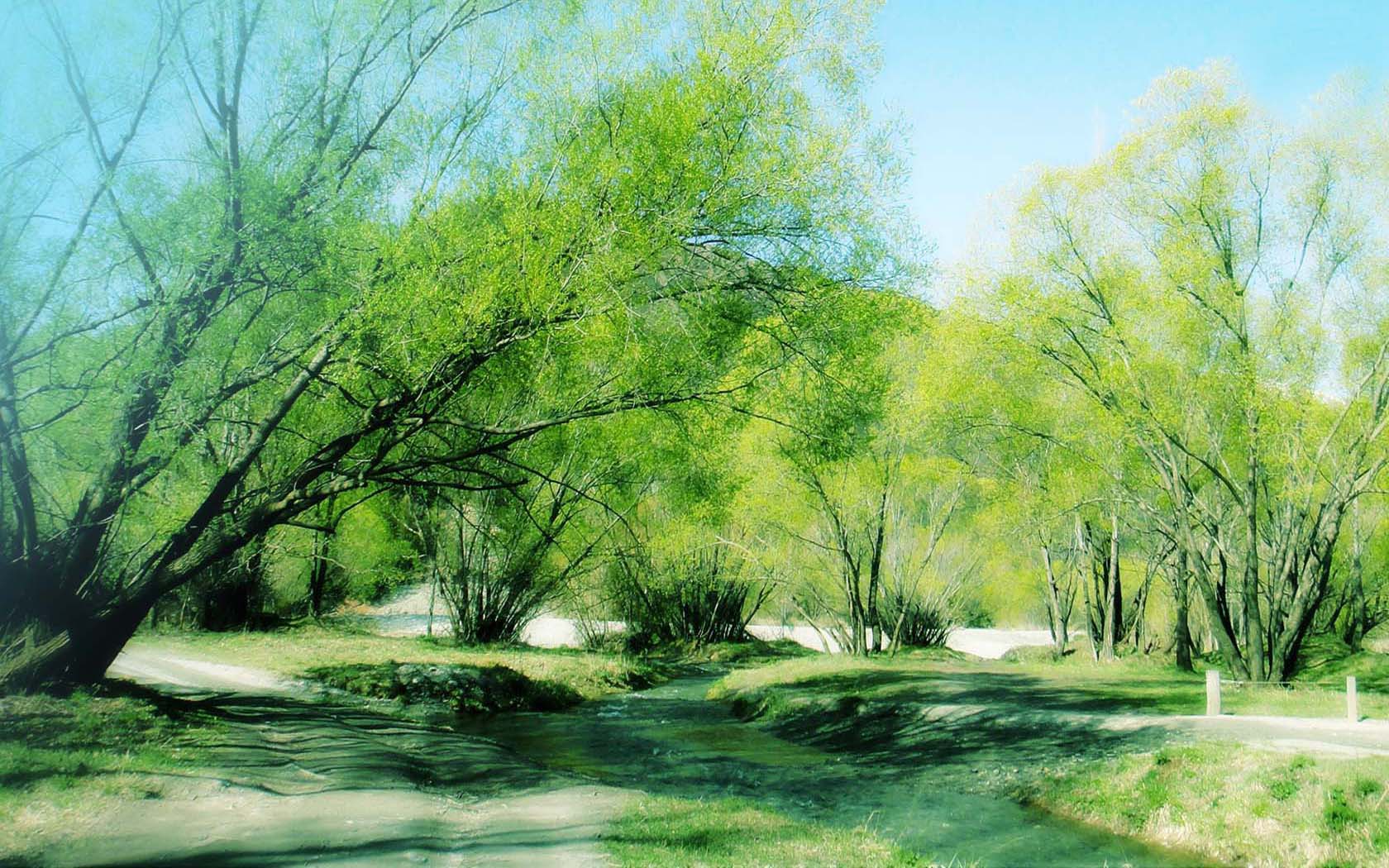 小河淌水风景壁纸