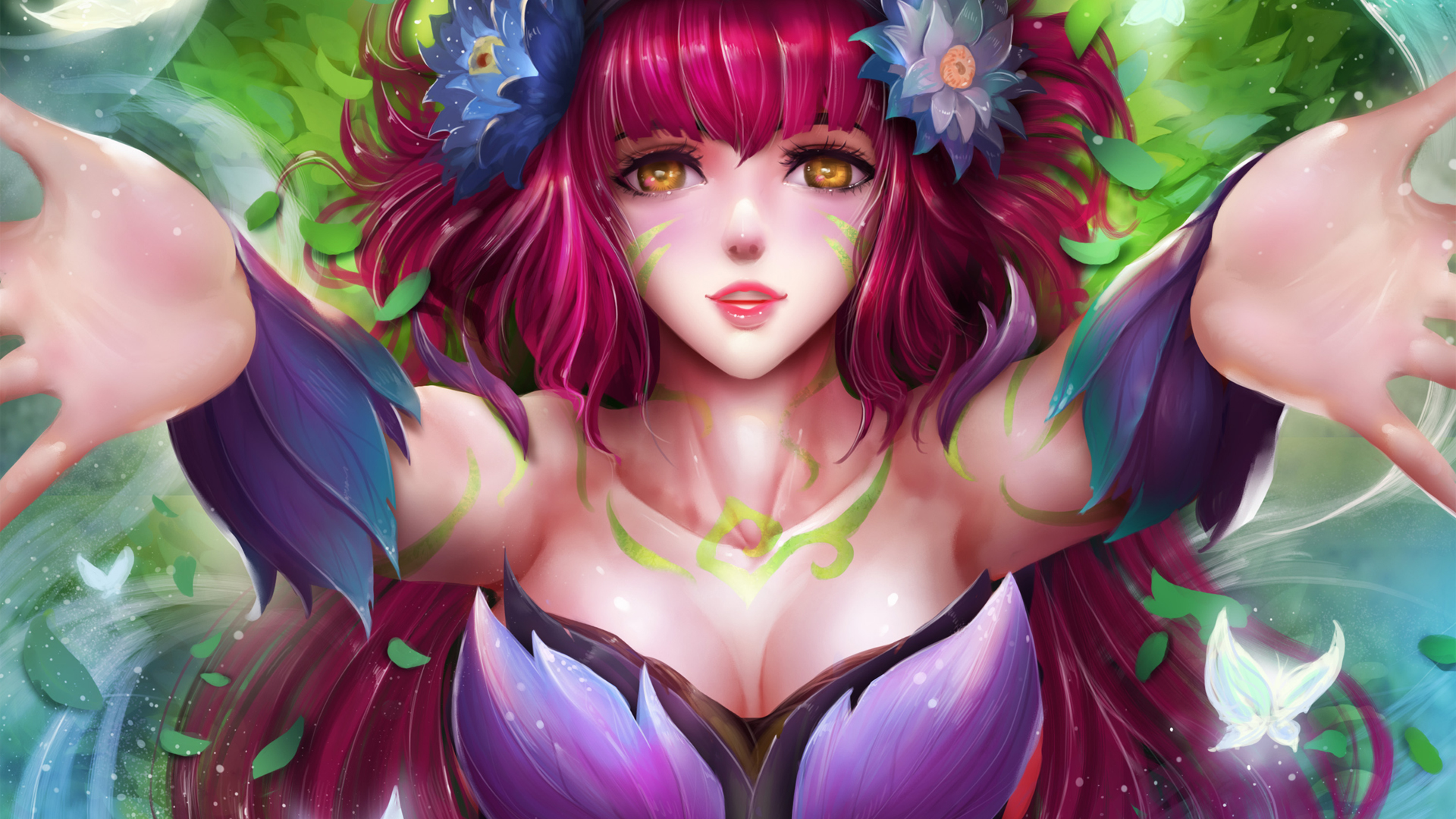 英雄联盟LOL阿狸高清电脑壁纸，免费下载游戏主题壁纸