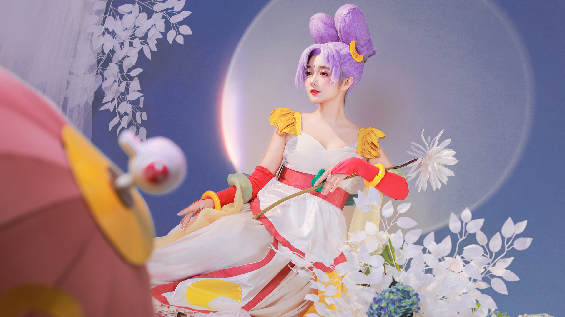 小陆离 可爱小兔子装扮美女壁纸