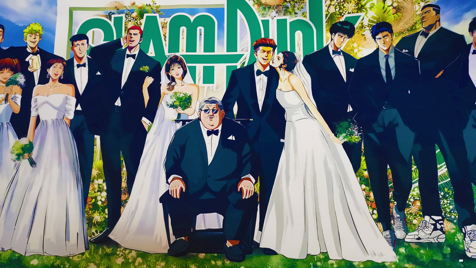 灌篮高手婚礼主题壁纸，免费下载高清动漫电脑桌面背景