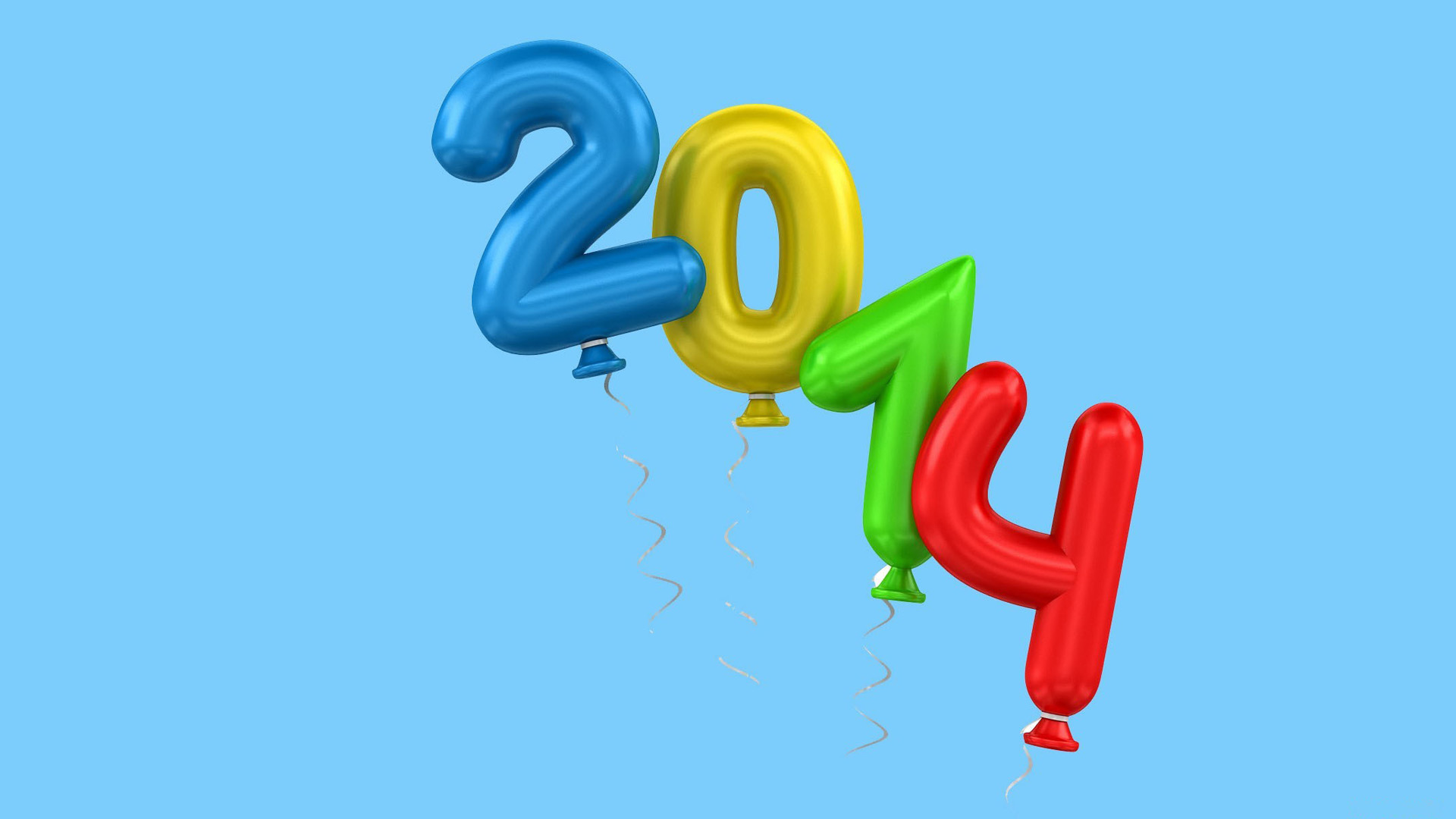 2014新年数字桌面壁纸，免费设计高清下载，装点你的电脑桌面
