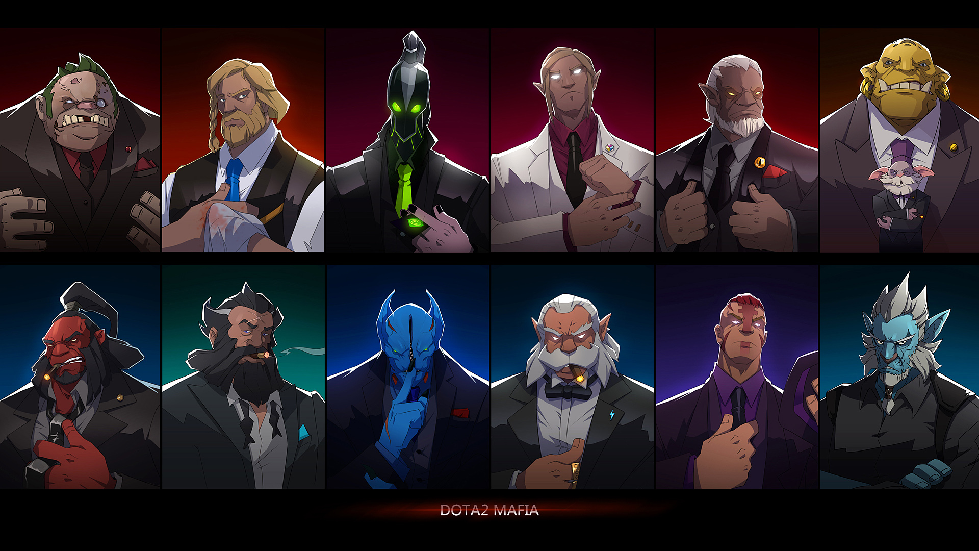 Dota2英雄角色精选壁纸，免费下载，高清电脑桌面背景！
