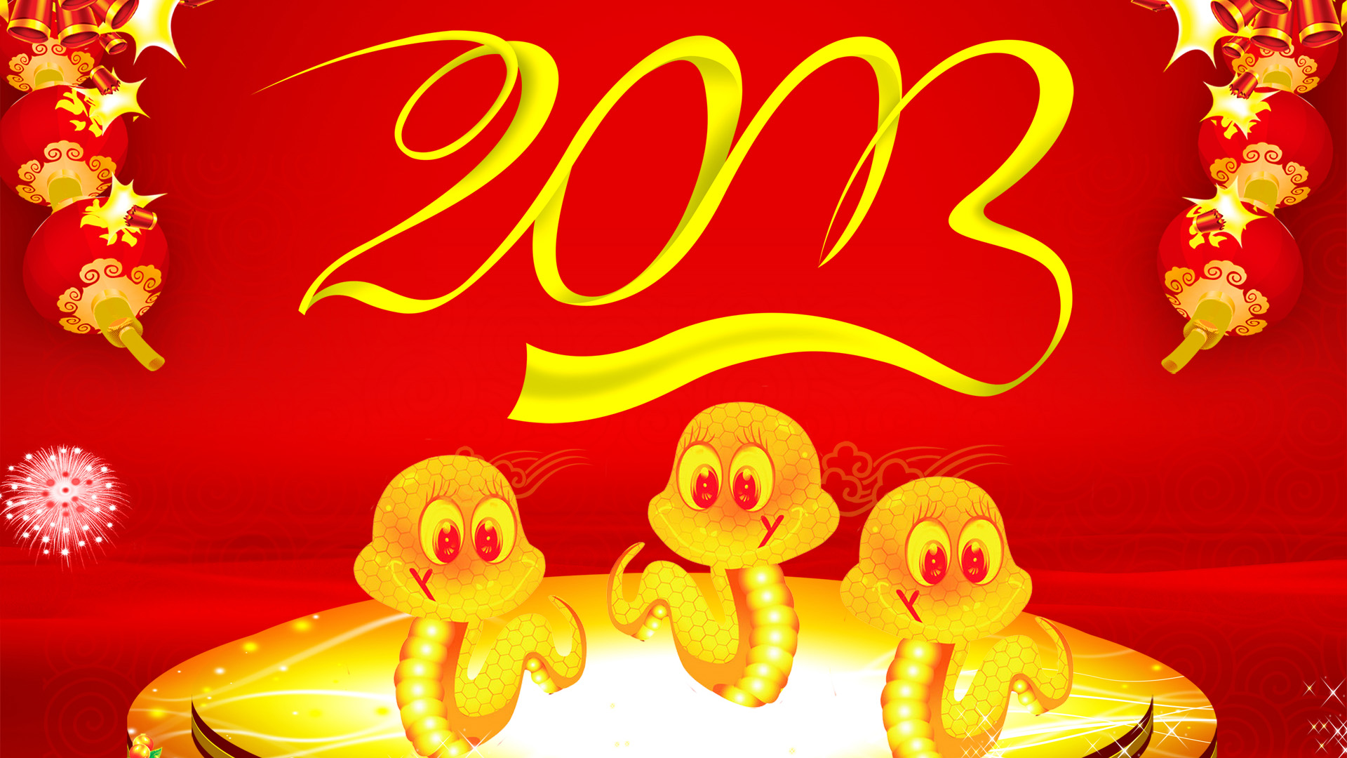 2013年春节宽屏桌面壁纸，免费节日电脑壁纸精选下载