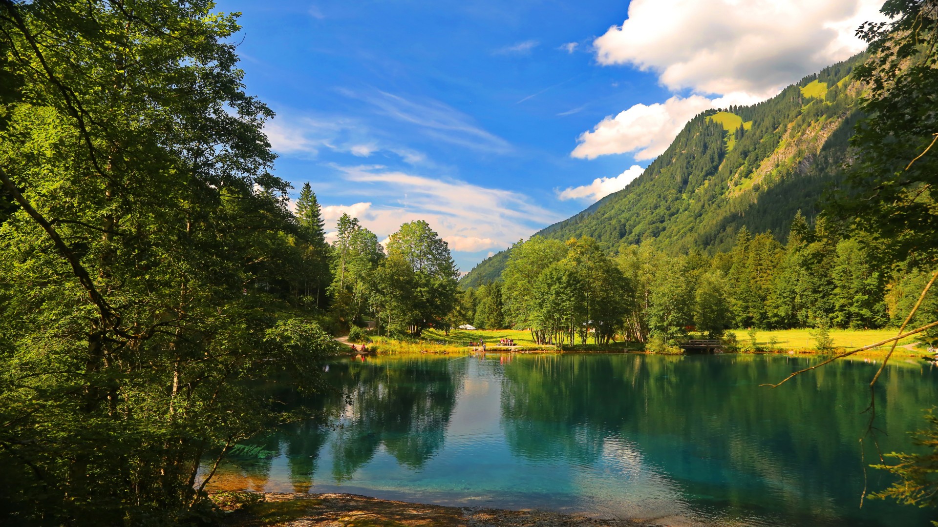 自然之美，山林湖树云景，高清风景壁纸免费下载