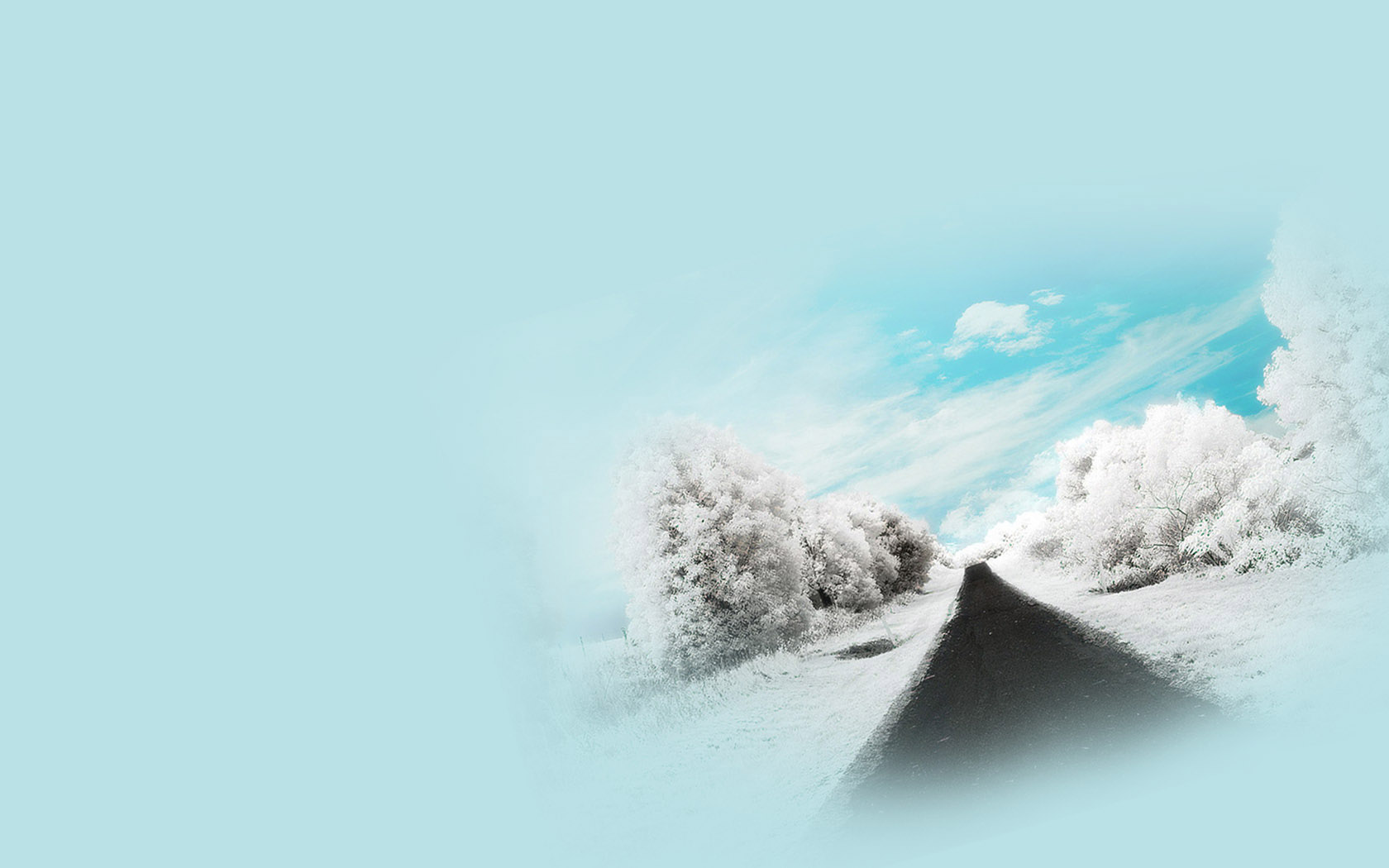 雪之路绝美风景壁纸，免费下载，装点你的电脑桌面！