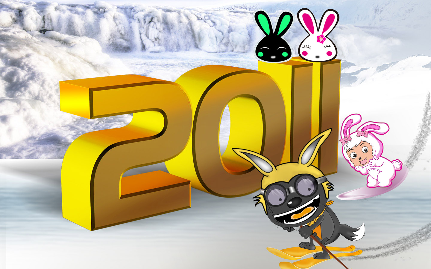 2011喜羊羊与灰太狼高清壁纸，免费动漫电脑壁纸下载