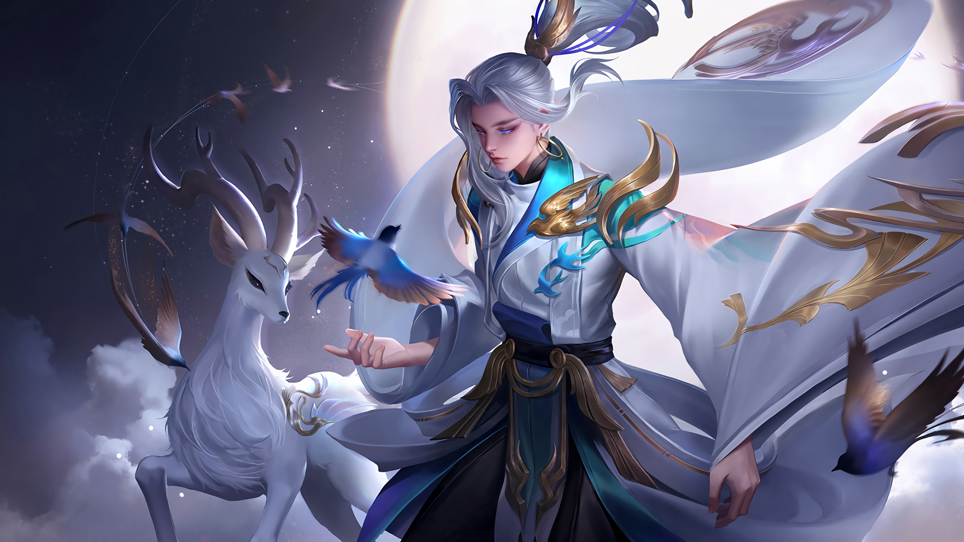 王者荣耀·云中君，纤云弄巧，绝美高清壁纸免费下载，装点你的电脑桌面！