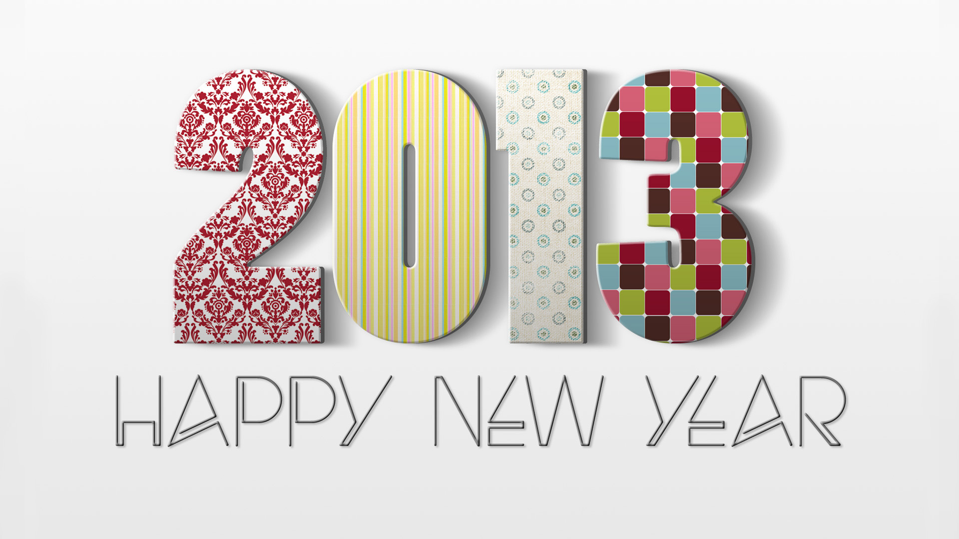 新年2013快乐，精选精美壁纸设计，免费电脑壁纸下载