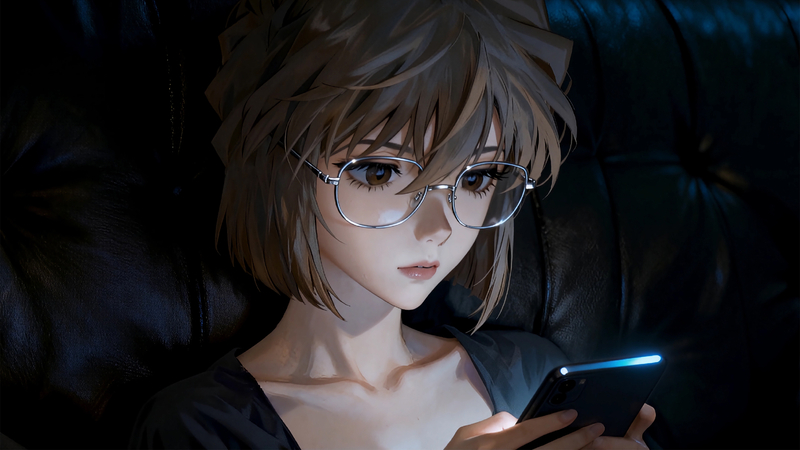 灰原哀 雪莉 暗黑系电脑壁纸