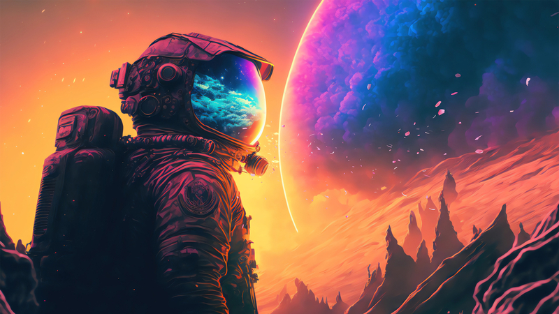 宇航员 太空 桌面壁纸