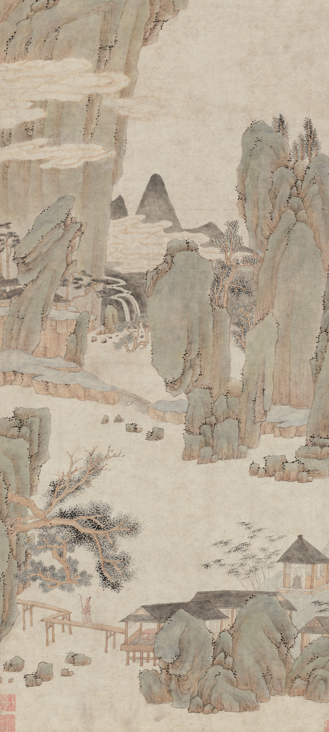 古风山水诗意画卷，绝美风景手机壁纸，免费下载尽享