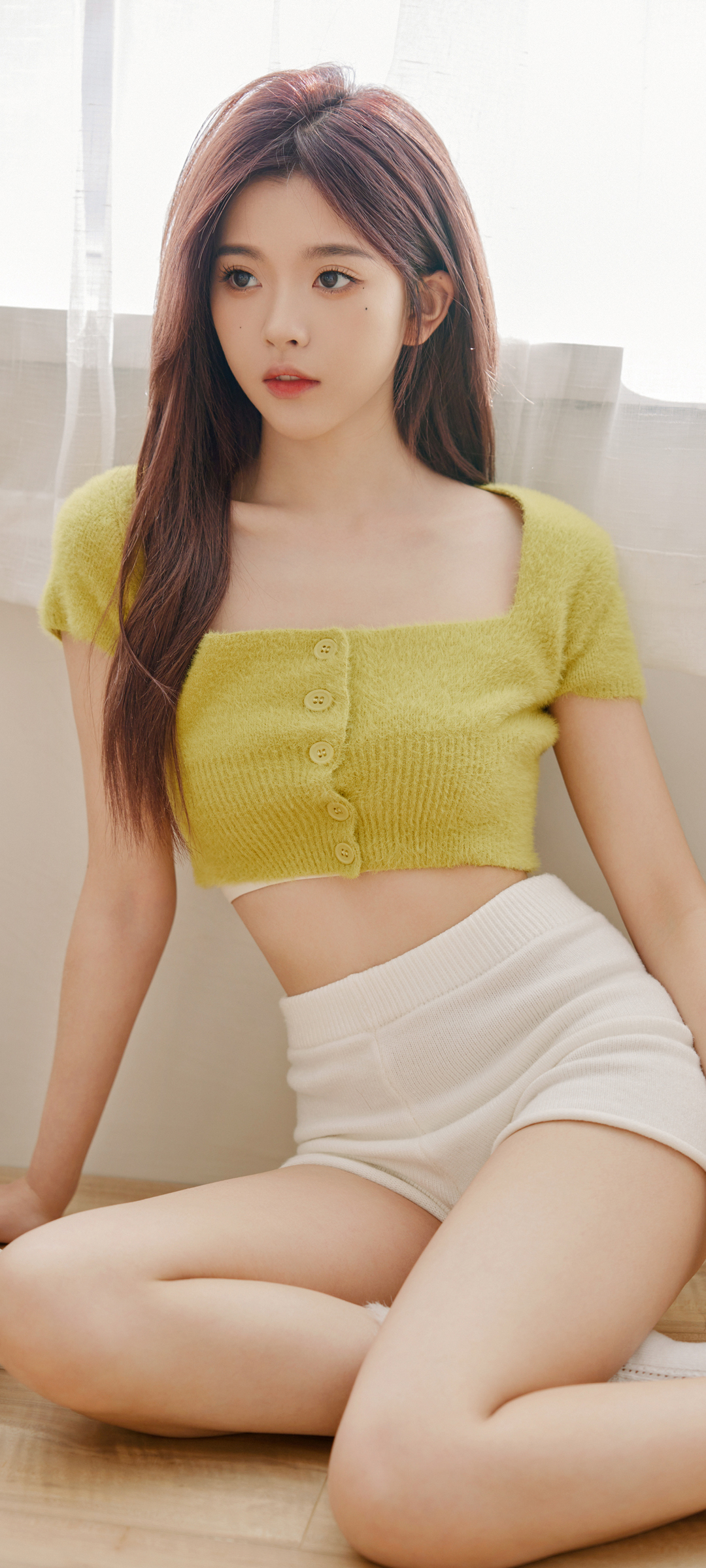 全屏美女壁纸，长发飘逸，身材曼妙，彭十六elf精选，免费下载