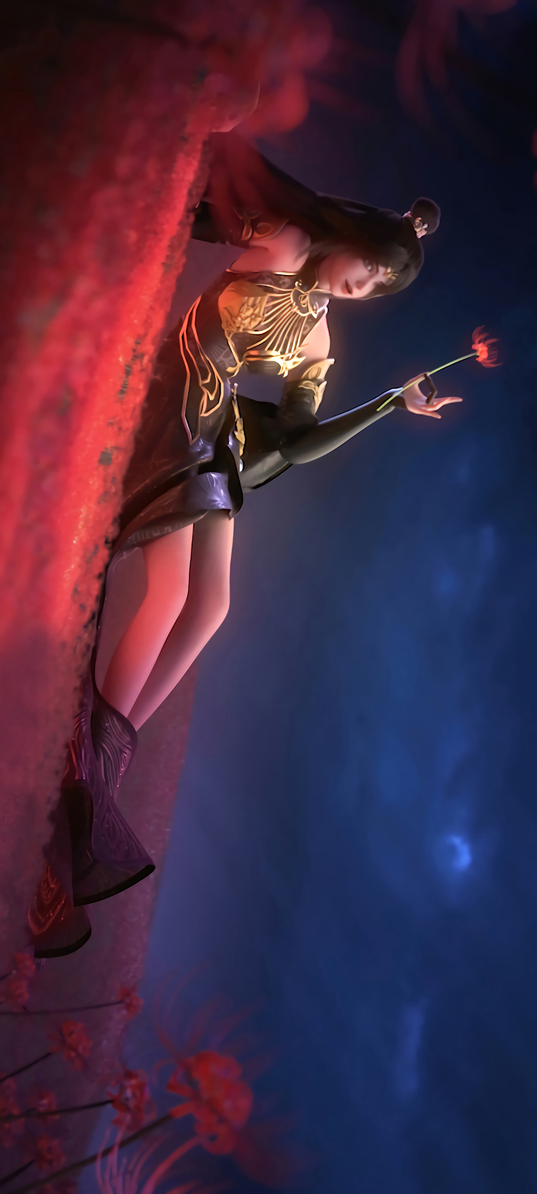 完美世界，魔女彼岸花绝美手机壁纸，动漫风格，免费下载！