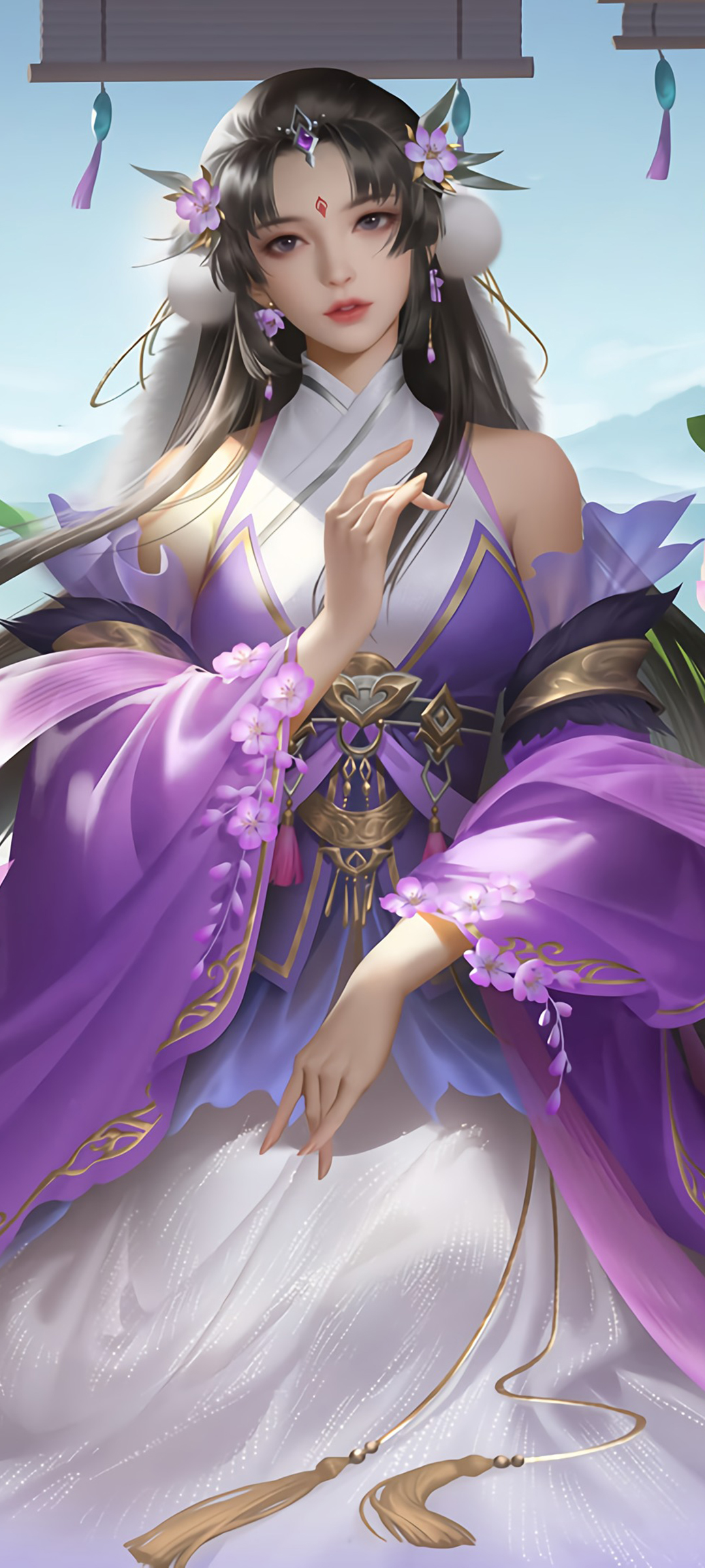全屏三国杀美女游戏壁纸，免费下载，畅享手机美化新体验！