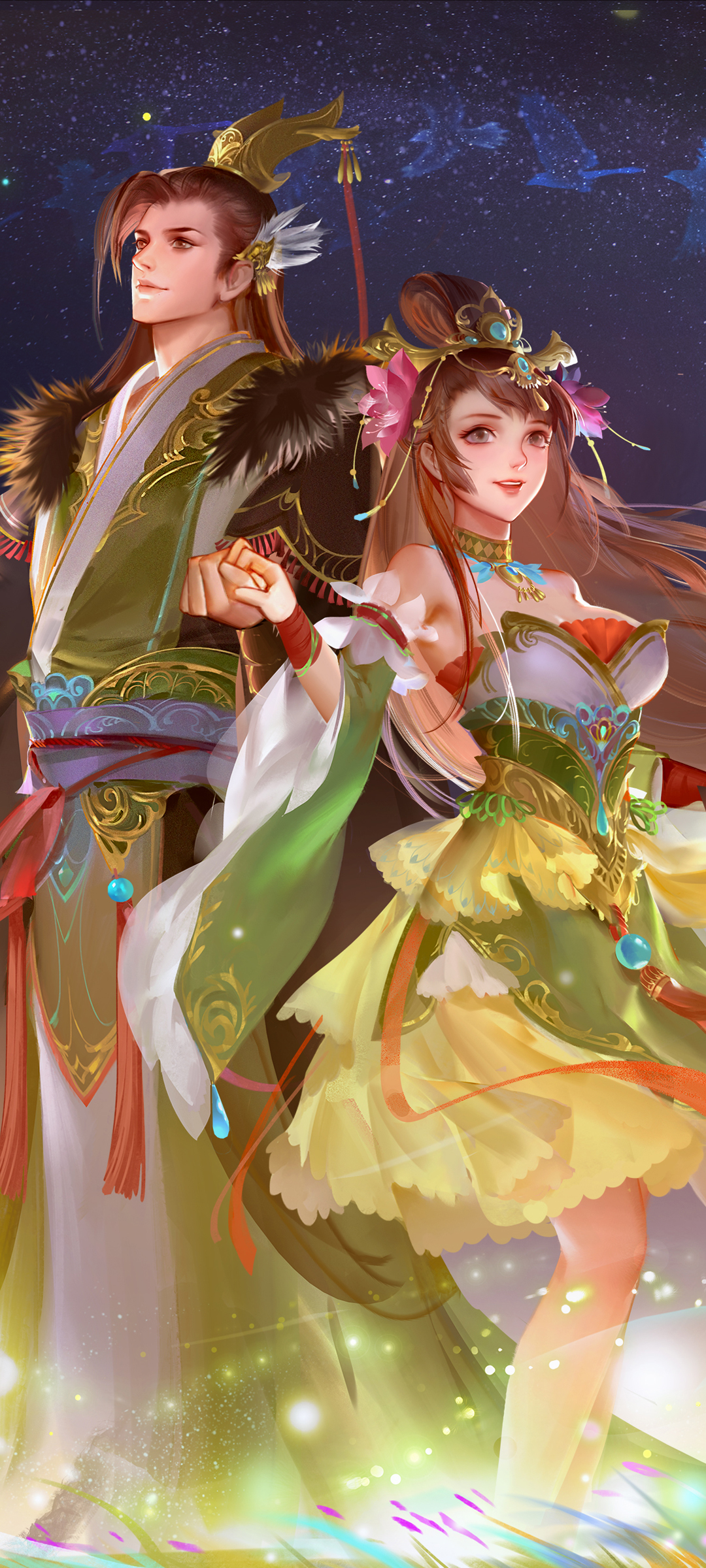 三国杀周妃鹊星夕情皮肤，高清壁纸免费下载，手机美化新选择
