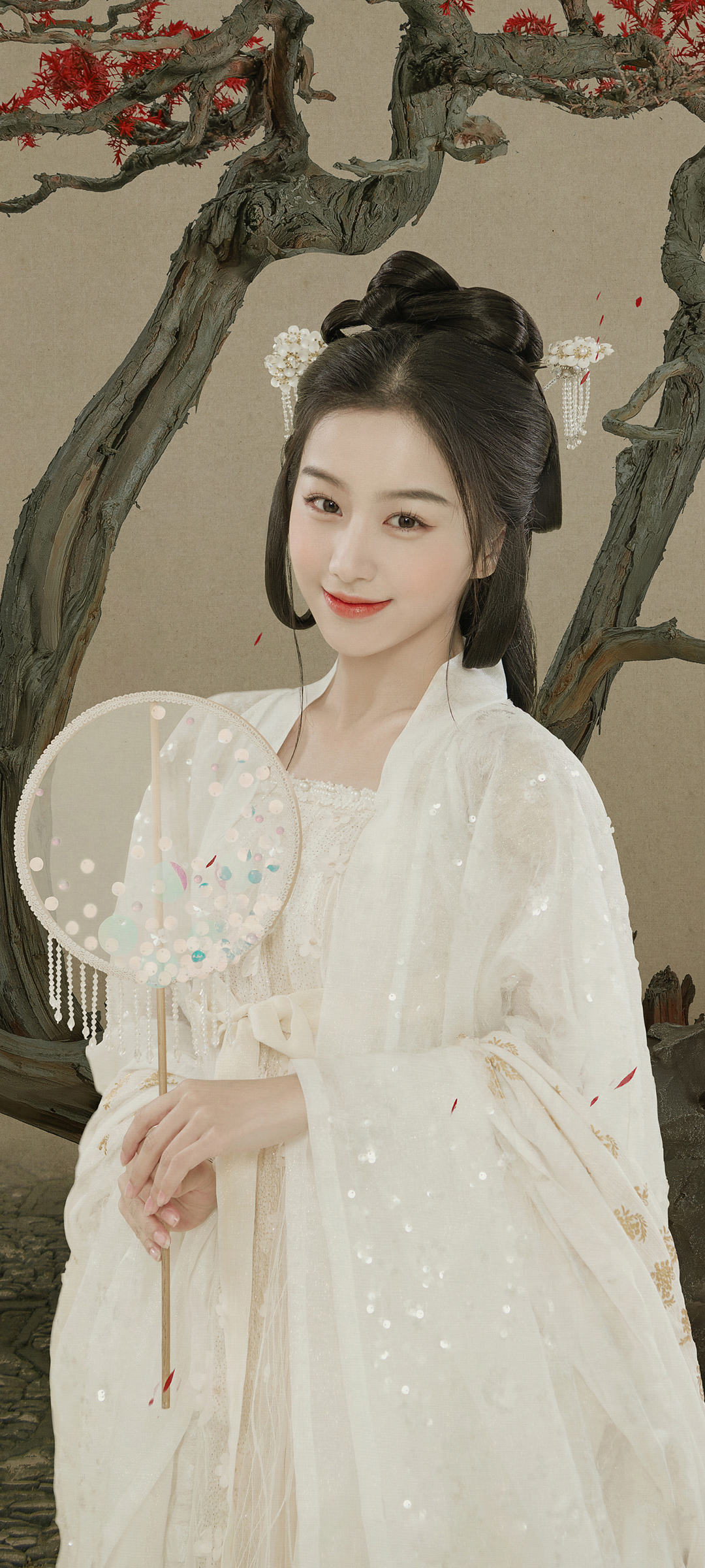 古装美女高清壁纸，包上恩全面屏精选，免费下载美化手机桌面