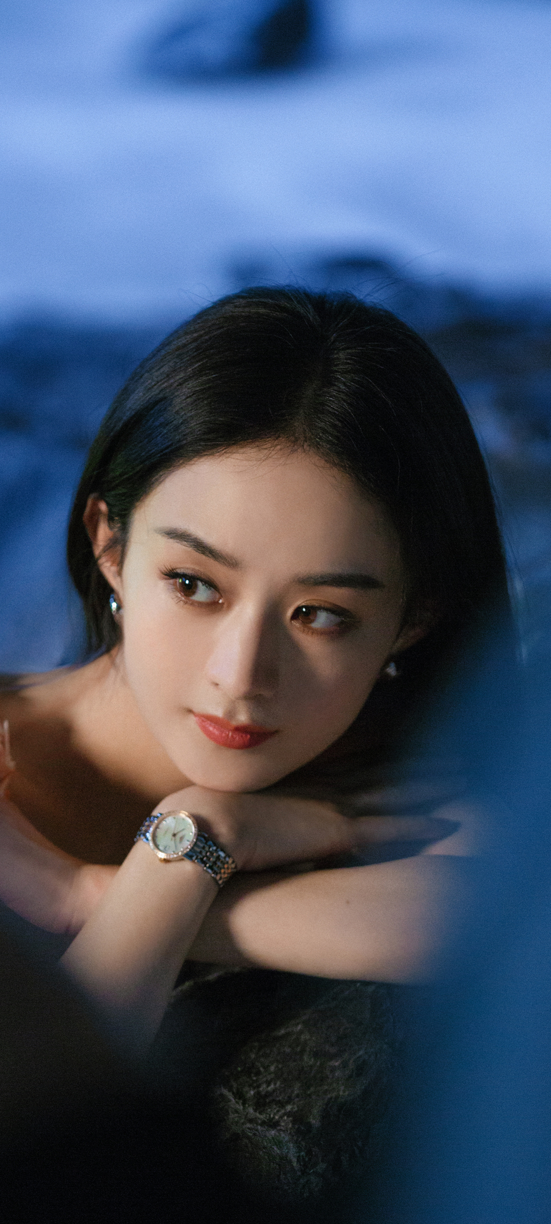 赵丽颖全面屏美女壁纸，免费高清下载，装点你的手机屏