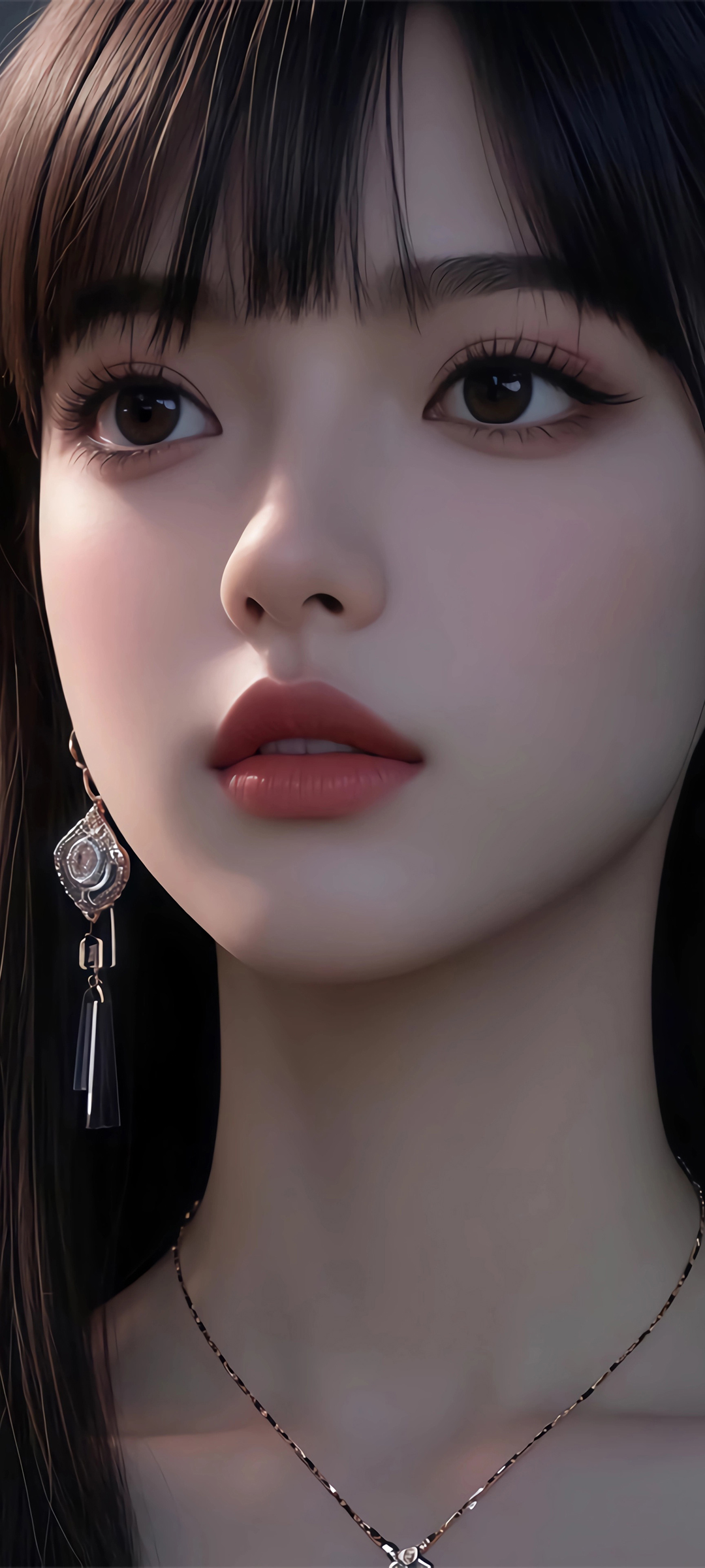 青春长发美女动漫手机壁纸，免费下载
