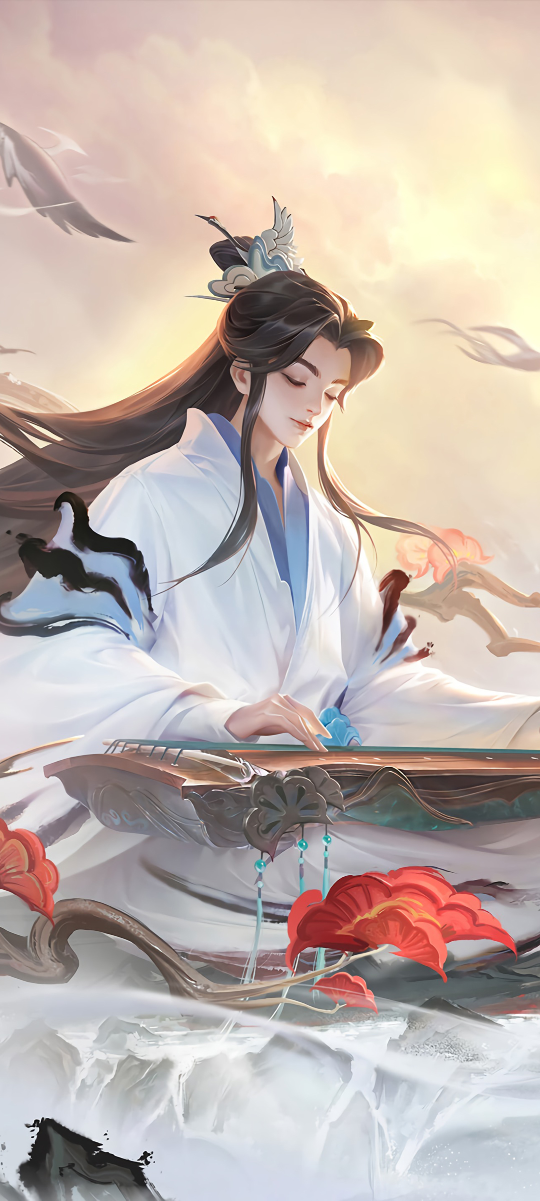 王者荣耀，庄周高山流水绝美全屏壁纸，免费下载畅享手机新装！