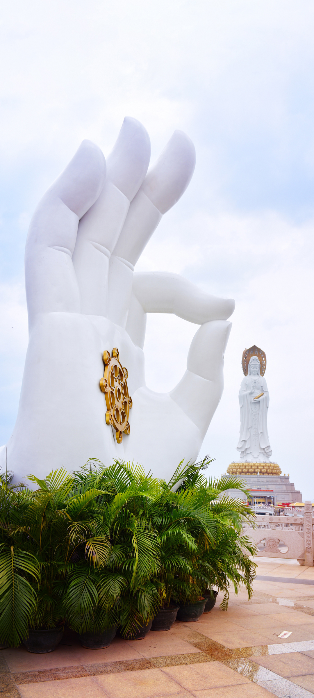 观音菩萨佛像手势高清壁纸，免费宗教手机壁纸下载