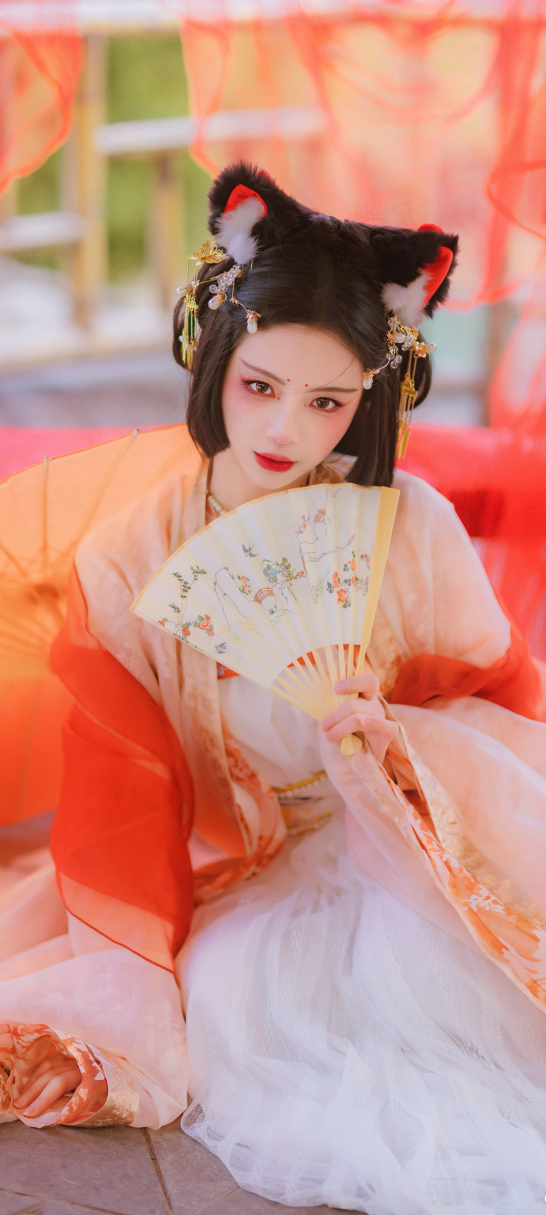 古风兽耳美女赵慕颜，绝美手机壁纸，免费下载尽享！