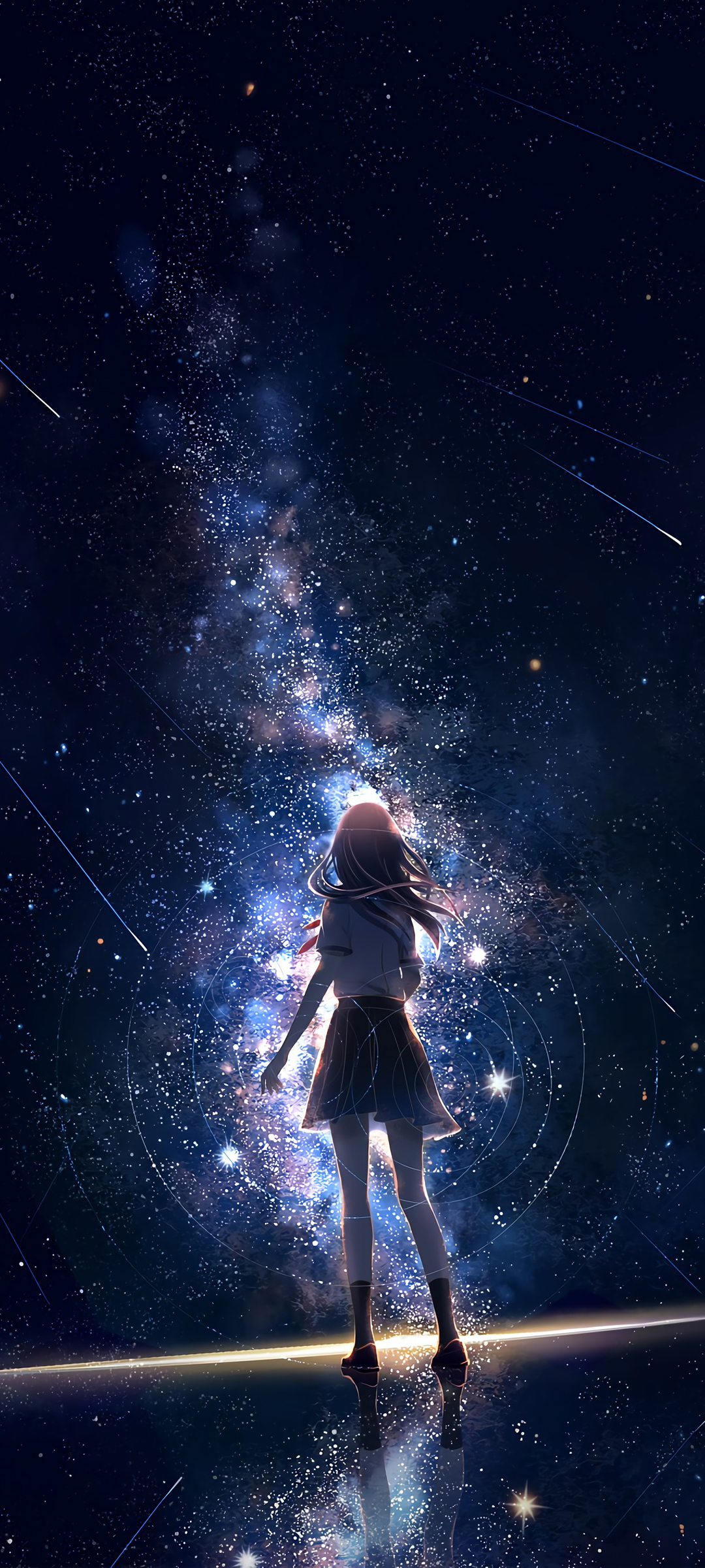 星空水手少女动漫，全屏手机壁纸免费下载，畅享动漫魅力！