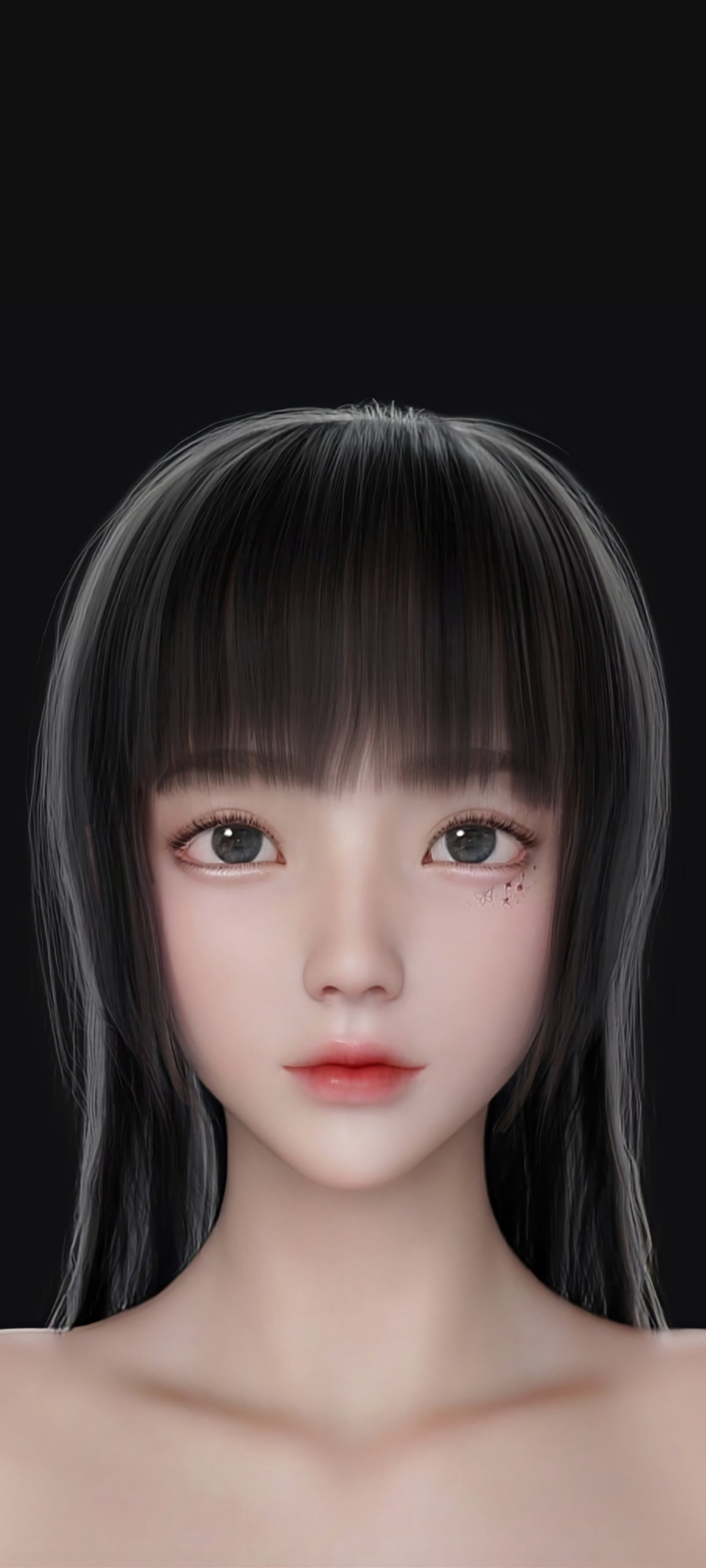 黑色直发女生专属，麻匪动漫手机壁纸，高清免费下载