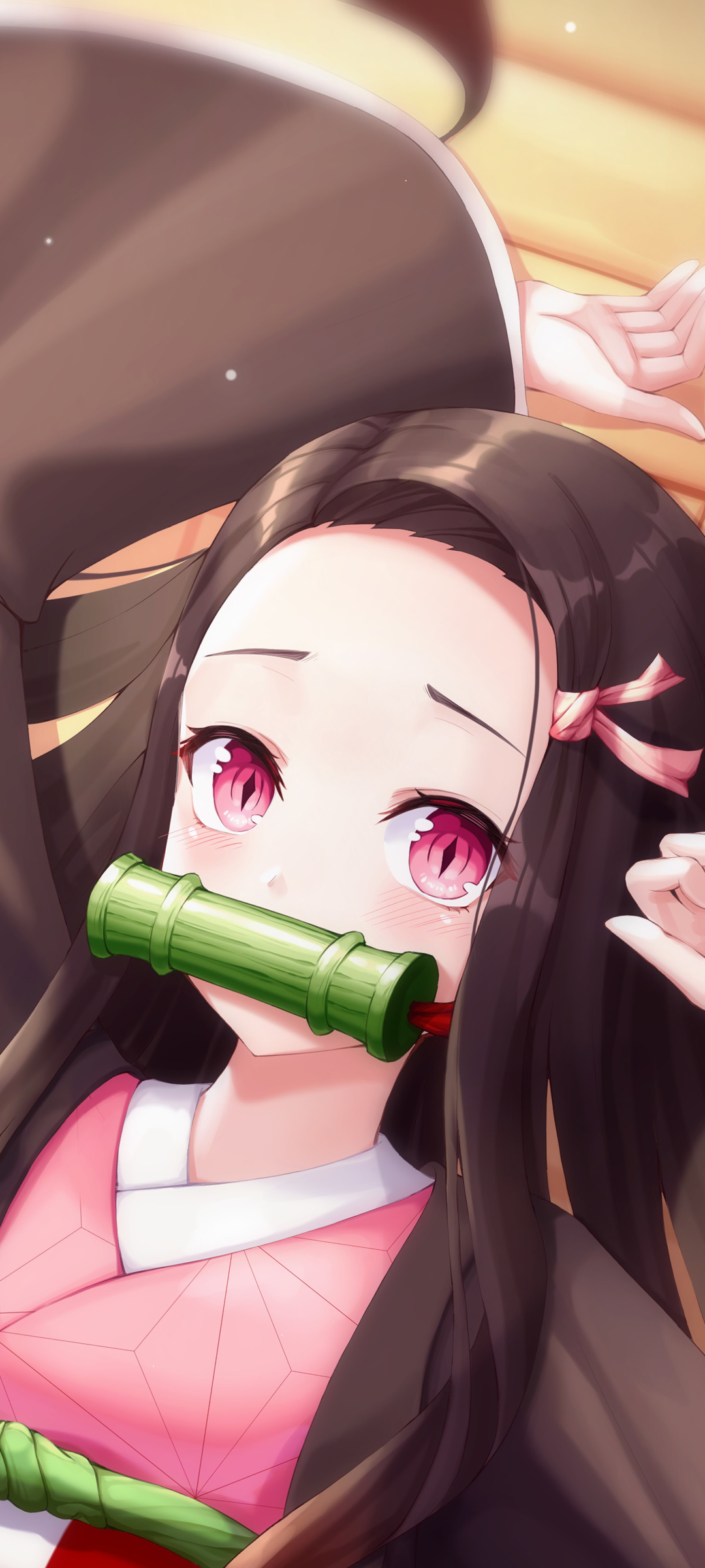 鬼灭之刃蝴蝶忍绝美壁纸，全屏动漫风格，免费下载手机专属背景