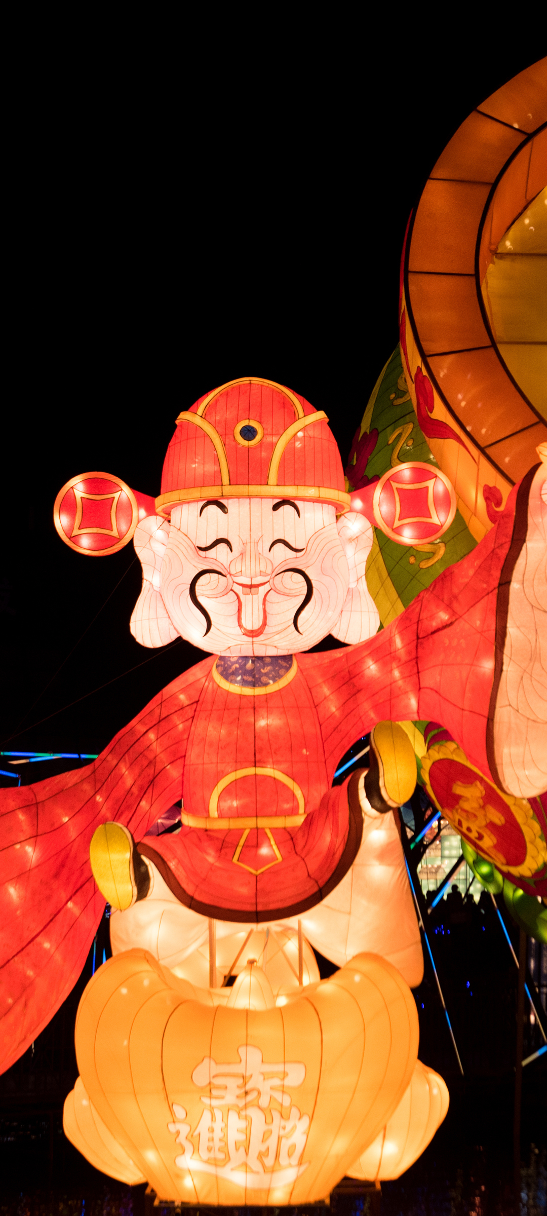 财神送福，精选花灯手机壁纸，新年免费下载