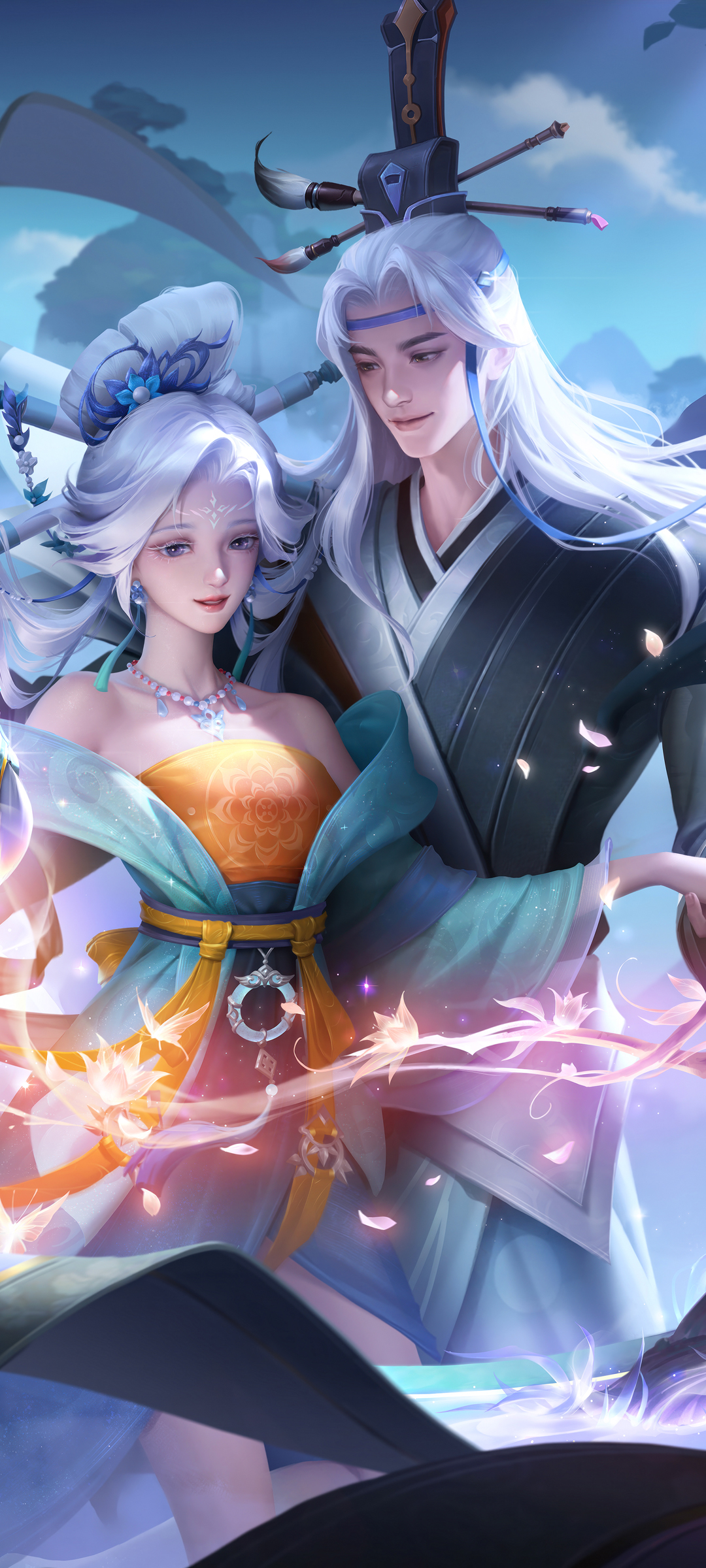 王者荣耀，画中仙干将莫邪绝美壁纸，免费下载，手机美化必备