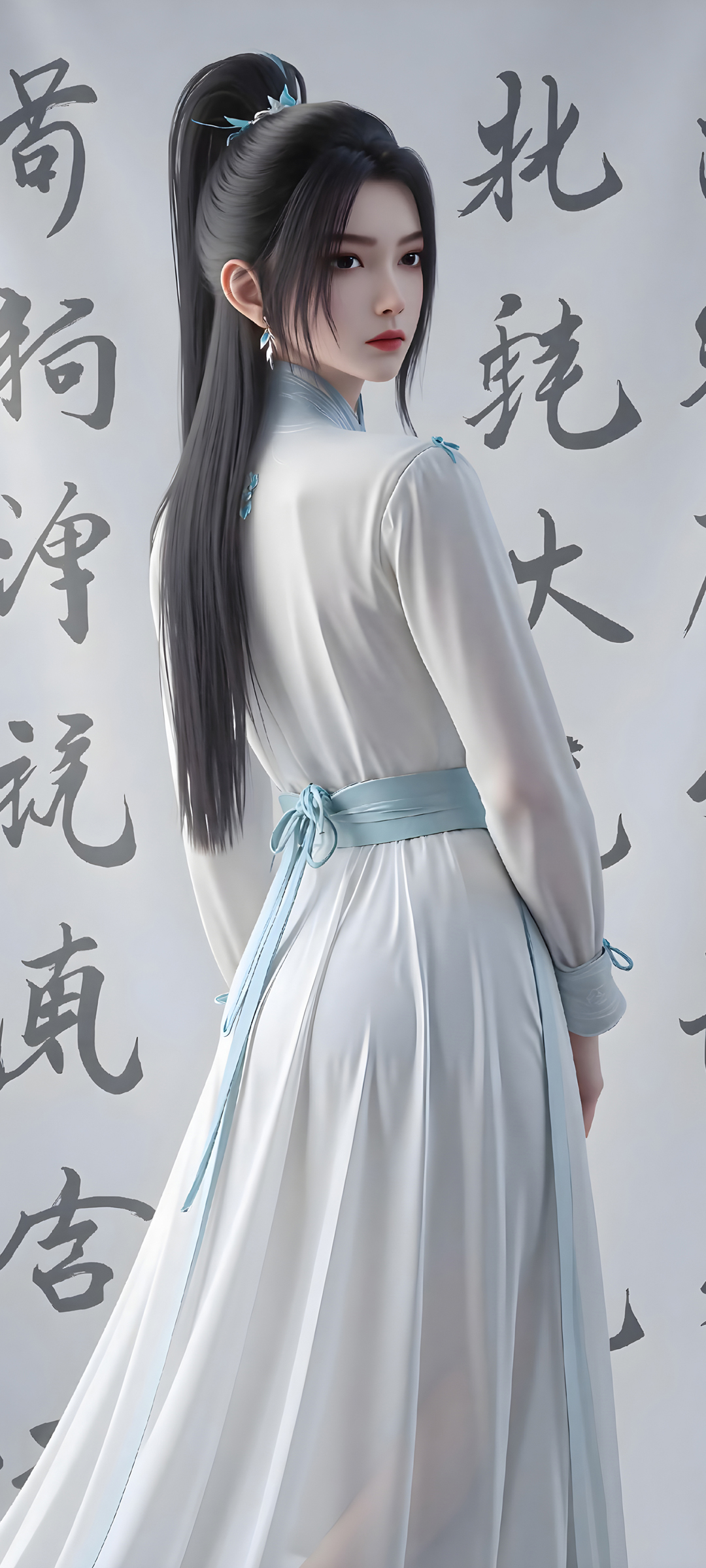 剑来宁姚动漫美女白裙手机壁纸免费下载