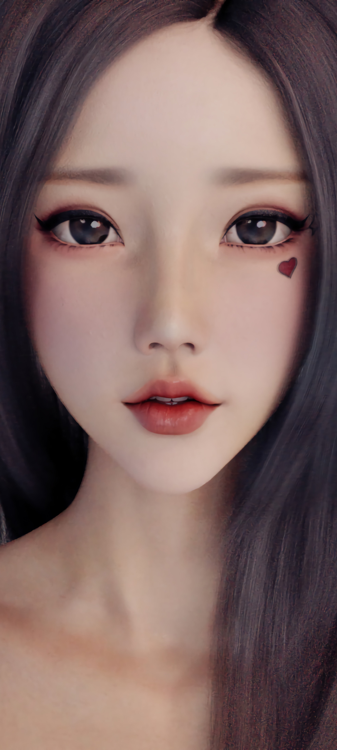 麻匪长发女神全屏动漫壁纸，免费下载美化手机屏幕