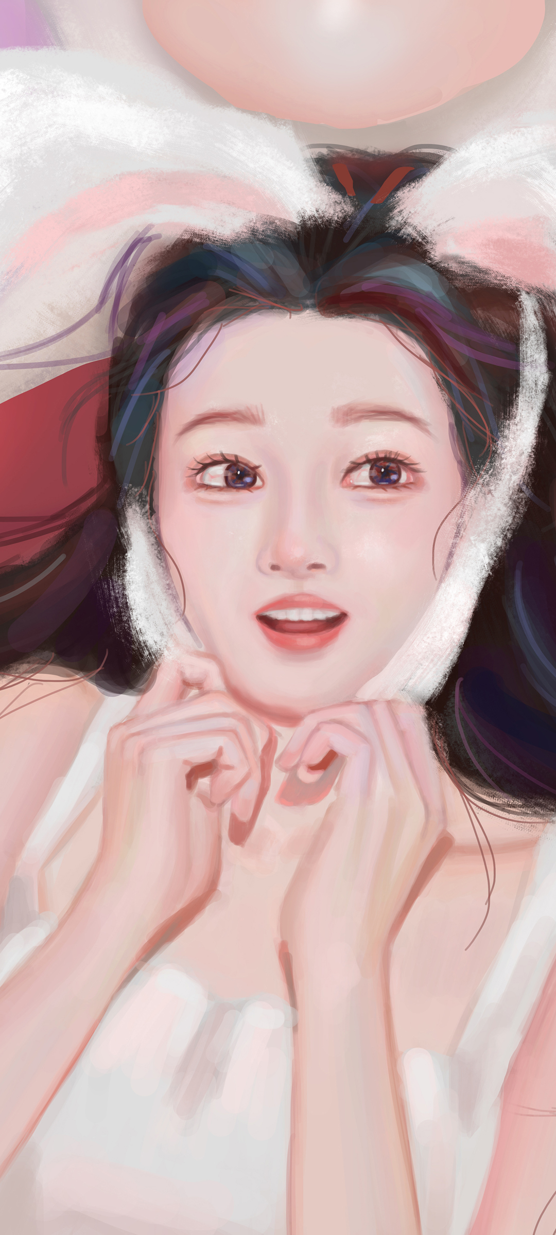2023新年欢乐启航！原创兔耳可爱女孩动漫壁纸，手机美化必备，免费下载！