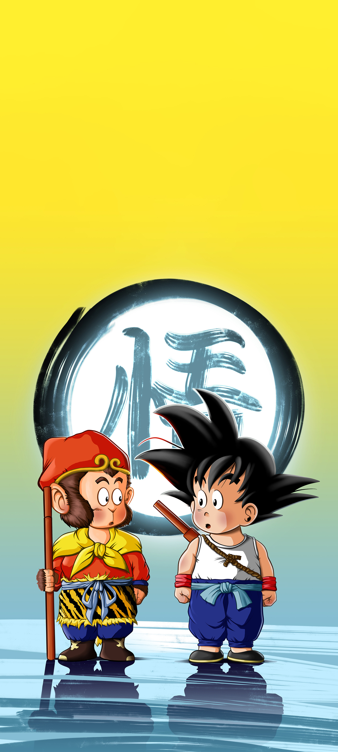 龙珠悟空萌趣手机壁纸，免费动漫高清下载