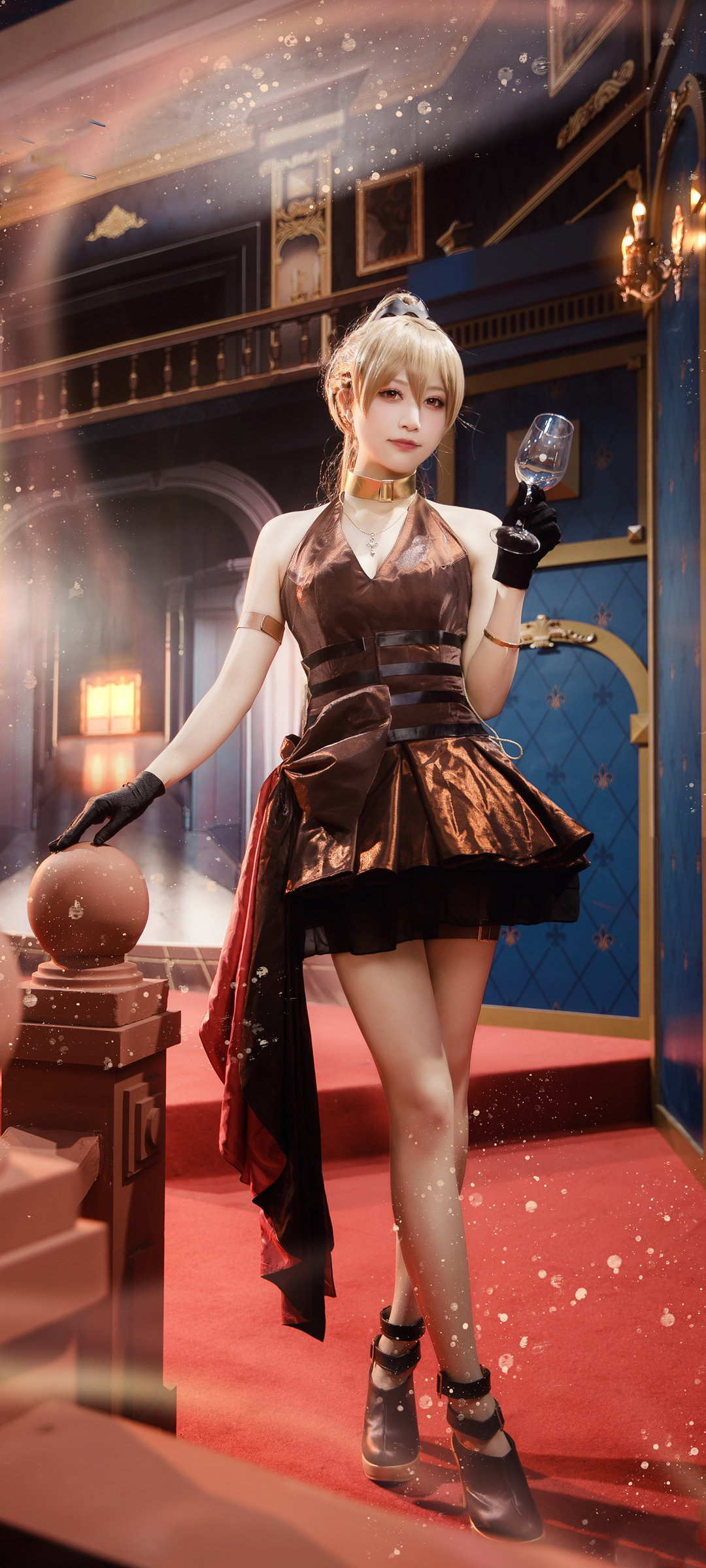 碧蓝航线Cosplay美女酒杯主题，免费手机壁纸精选下载