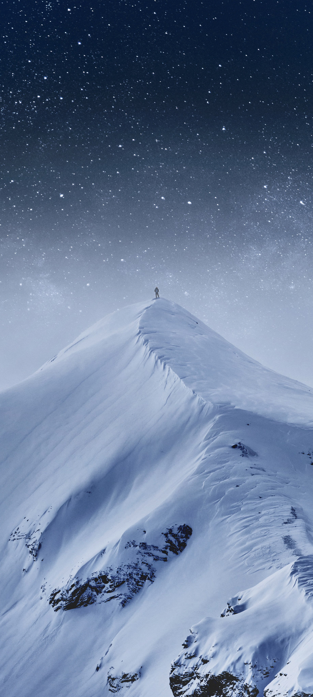 雪山飘雪美景，高清手机壁纸免费下载，畅享自然风光