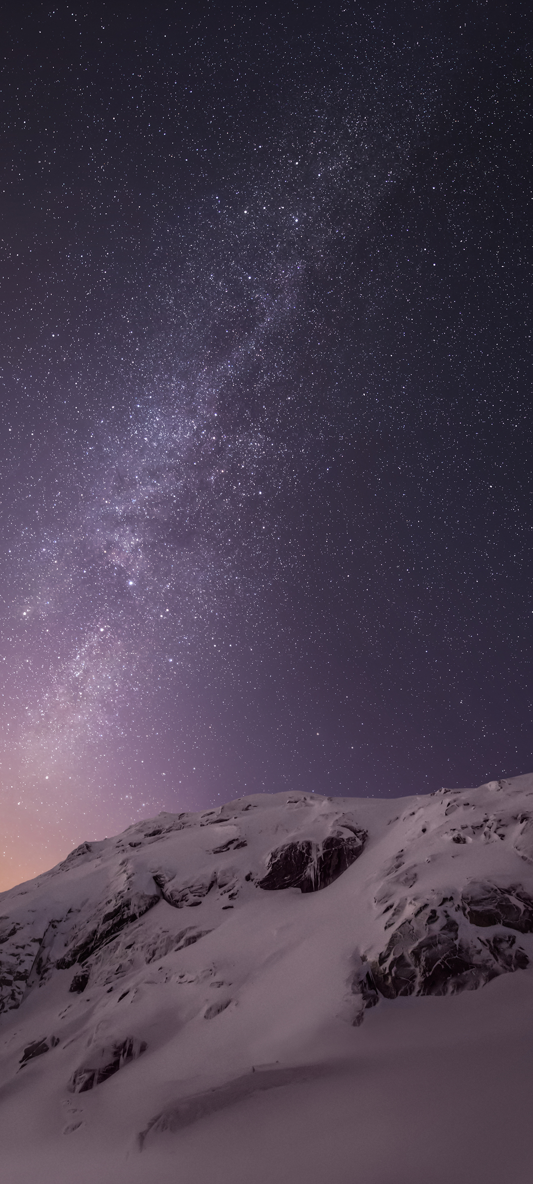 星空雪山美景，免费手机桌面壁纸，一键下载畅享自然风光