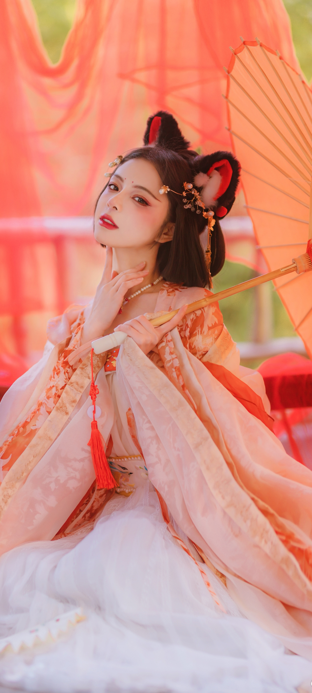 古风佳人赵慕颜，绝美手机背景图，免费壁纸一键下载