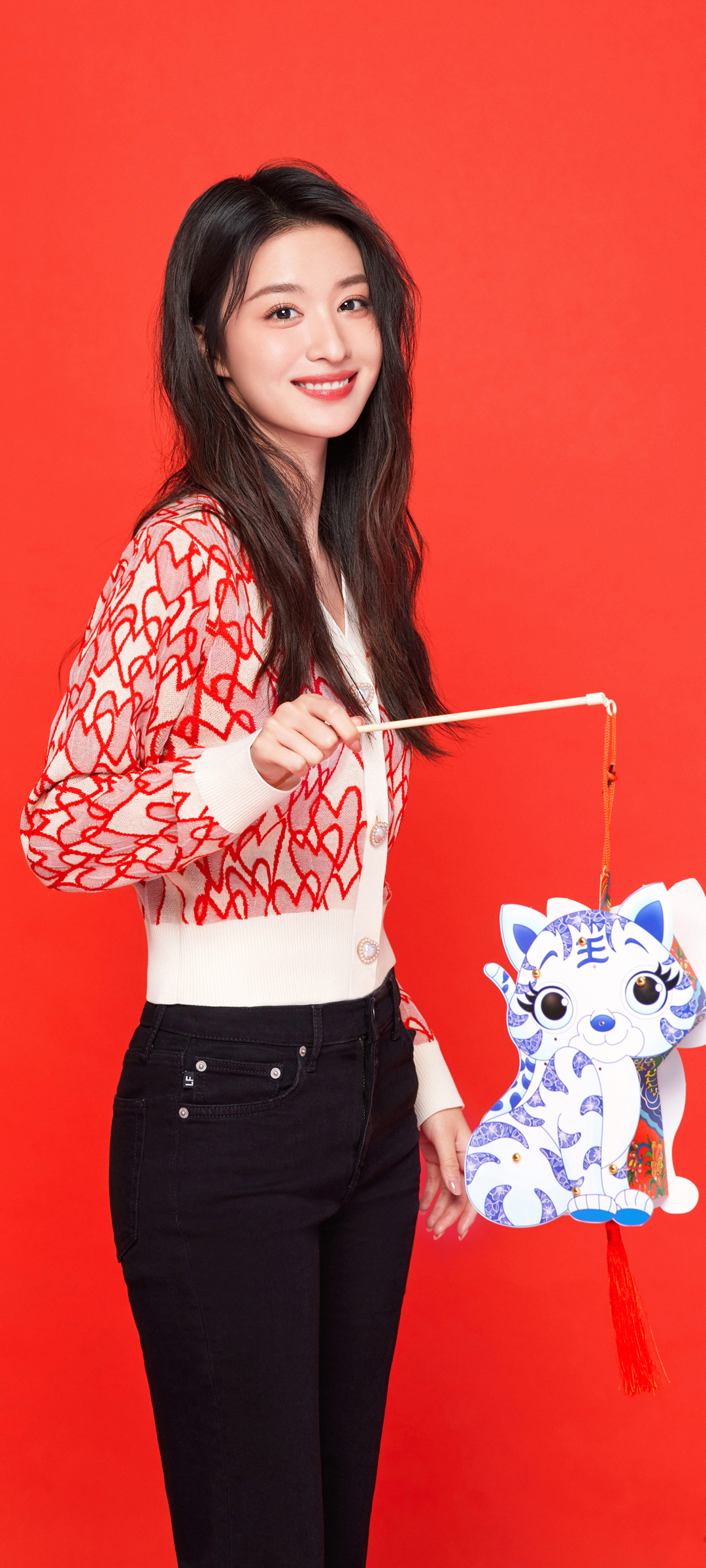 王楚然 虎年全面屏美女壁纸，免费下载，吉祥如意！