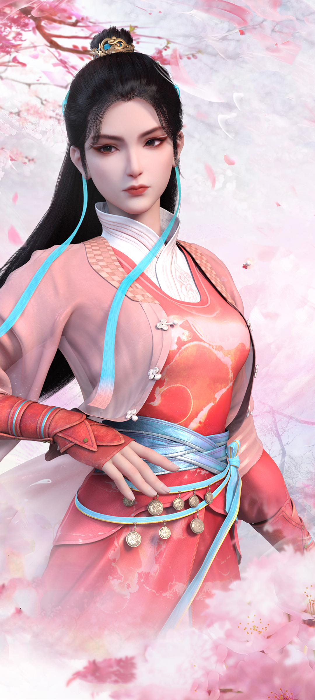 少年歌行，红衣美女动漫壁纸，免费下载，装点你的手机屏幕