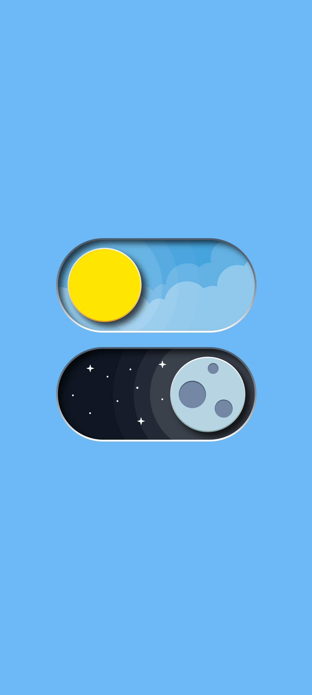 昼夜简约创意，精选手机壁纸，免费下载