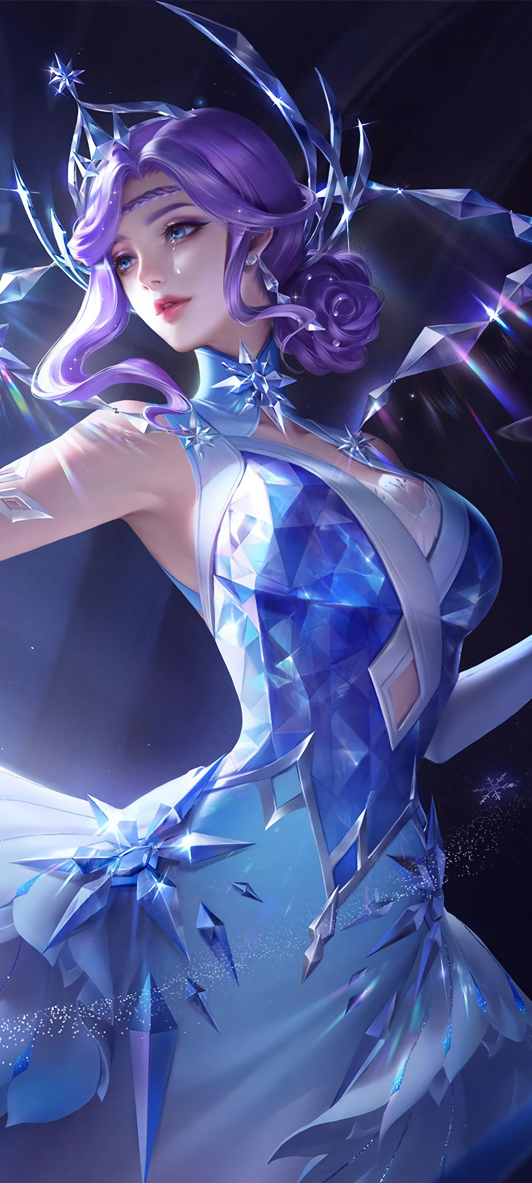 王者荣耀甄姬冰雪圆舞曲，绝美手机壁纸免费下载