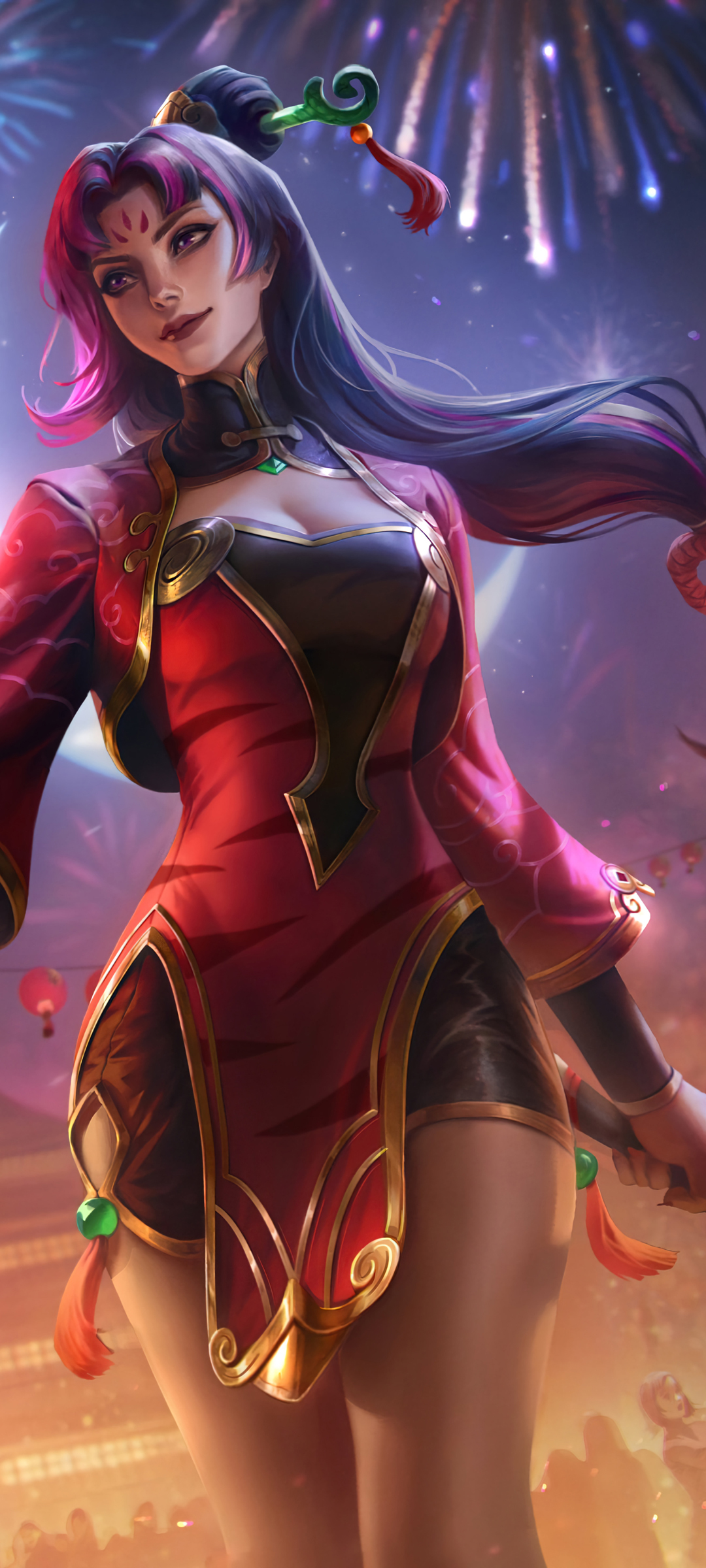 LOL皎月女神烈焰仙子黛安娜，精选免费手机壁纸，一键下载！