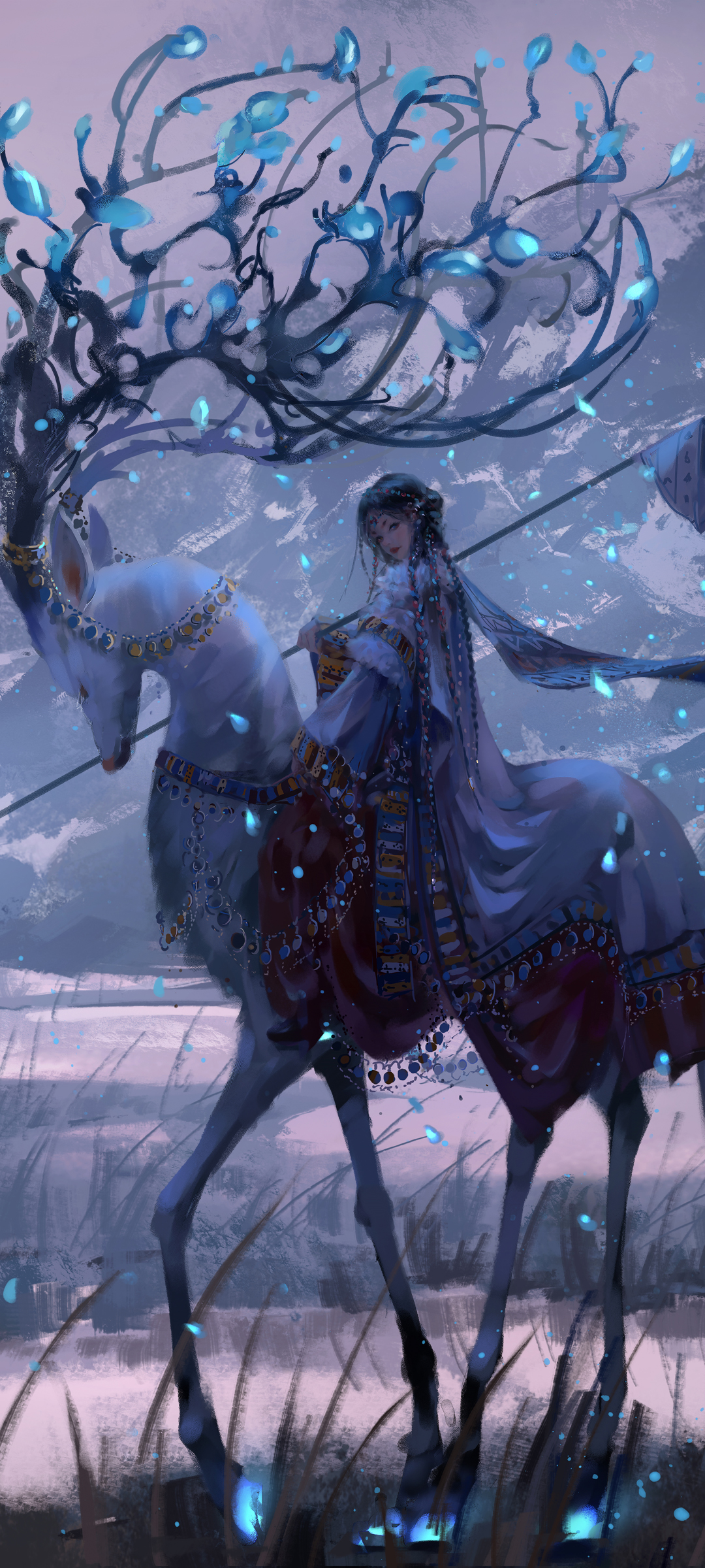 神兽鹿女孩鬼刀，精选手机高清壁纸，免费下载！