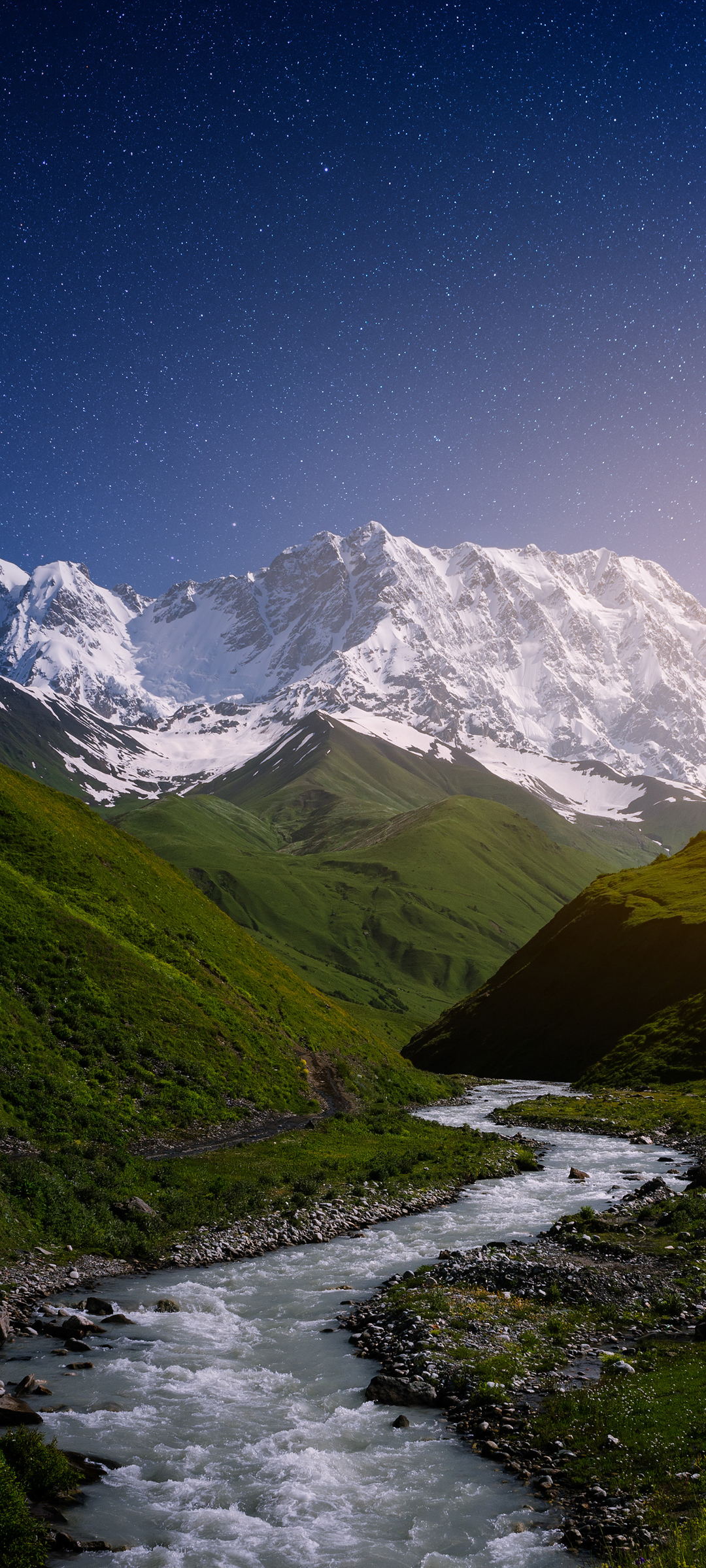 绝美星空雪山、高山流水，免费手机壁纸下载，尽享自然风景之美！